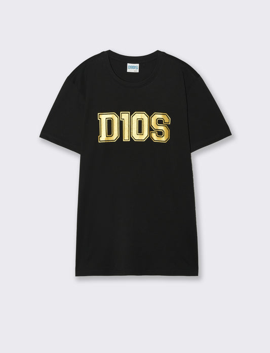 T-Shirt Jersey Premium D10S Girocollo - Nero
