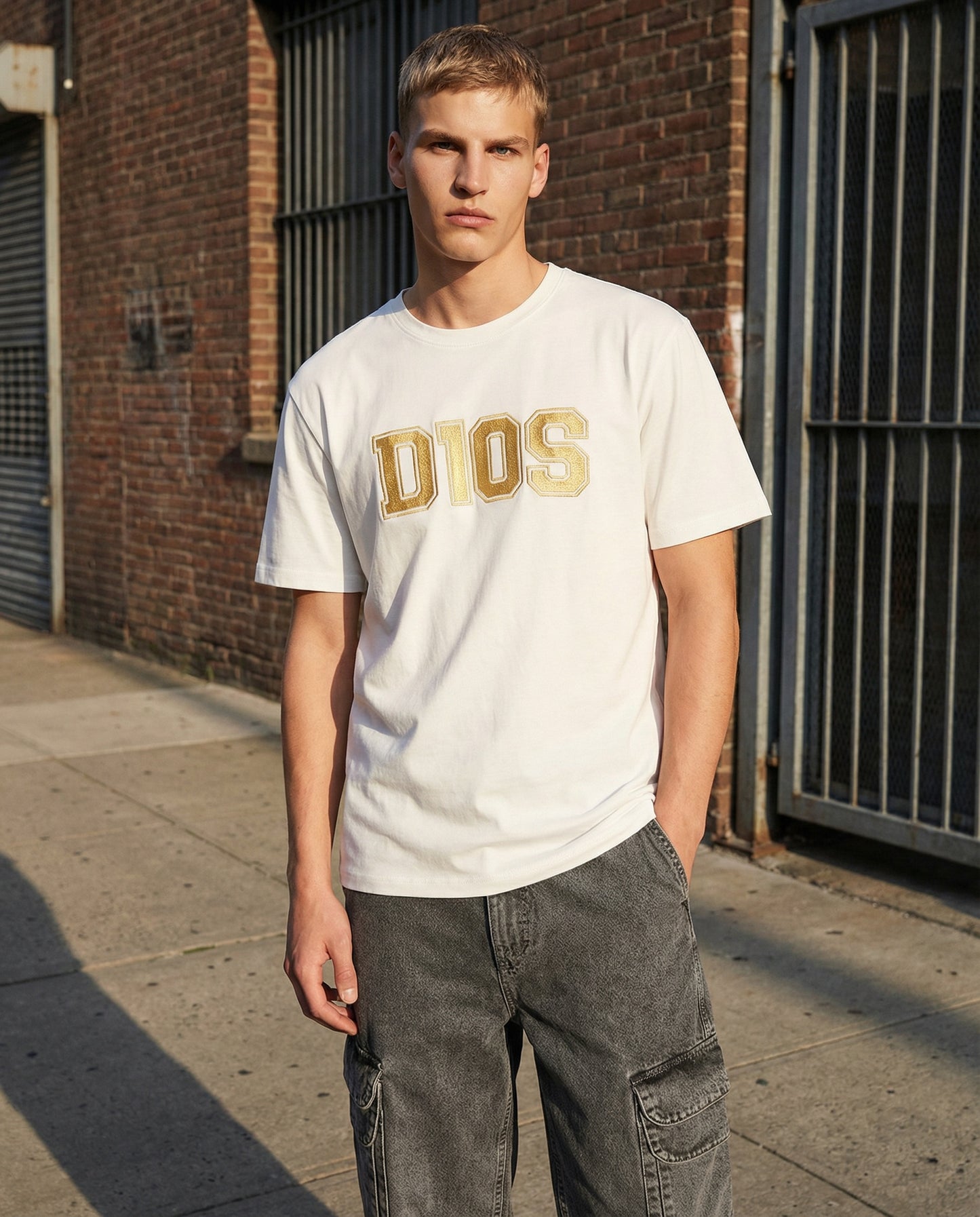 T-Shirt Jersey Premium D10S Girocollo - Bianco