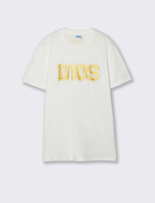 T-Shirt Jersey Premium D10S Girocollo - Bianco