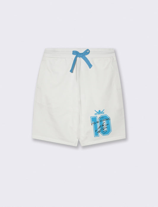 Bermuda sweatshirt with D10S print - White