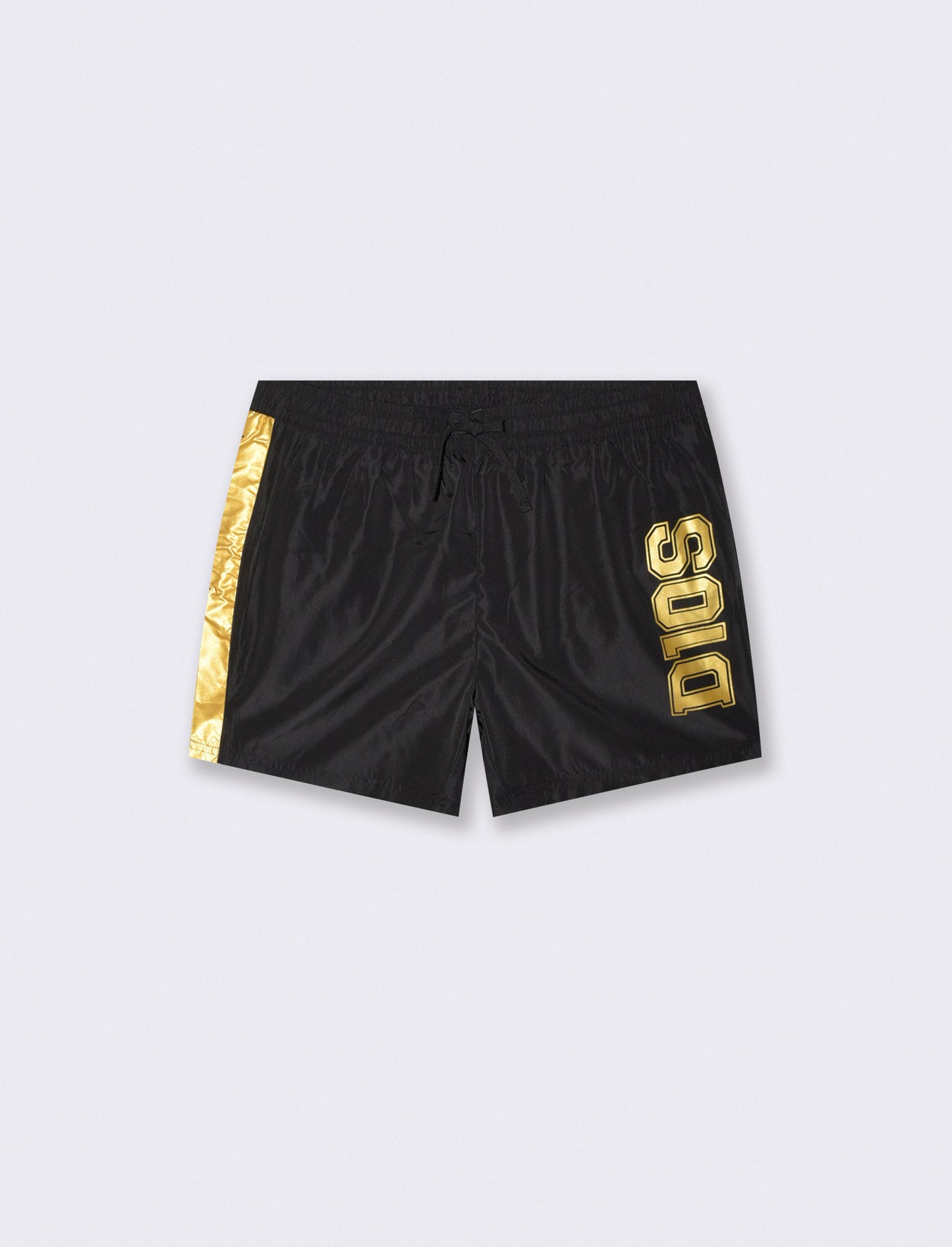 D10S swimwear with print and tie - Black