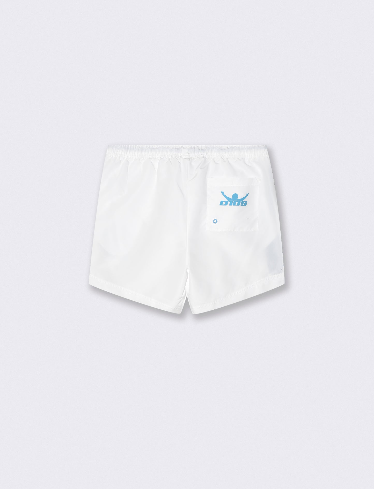 Costume mare D10S con stampa e laccio - Bianco