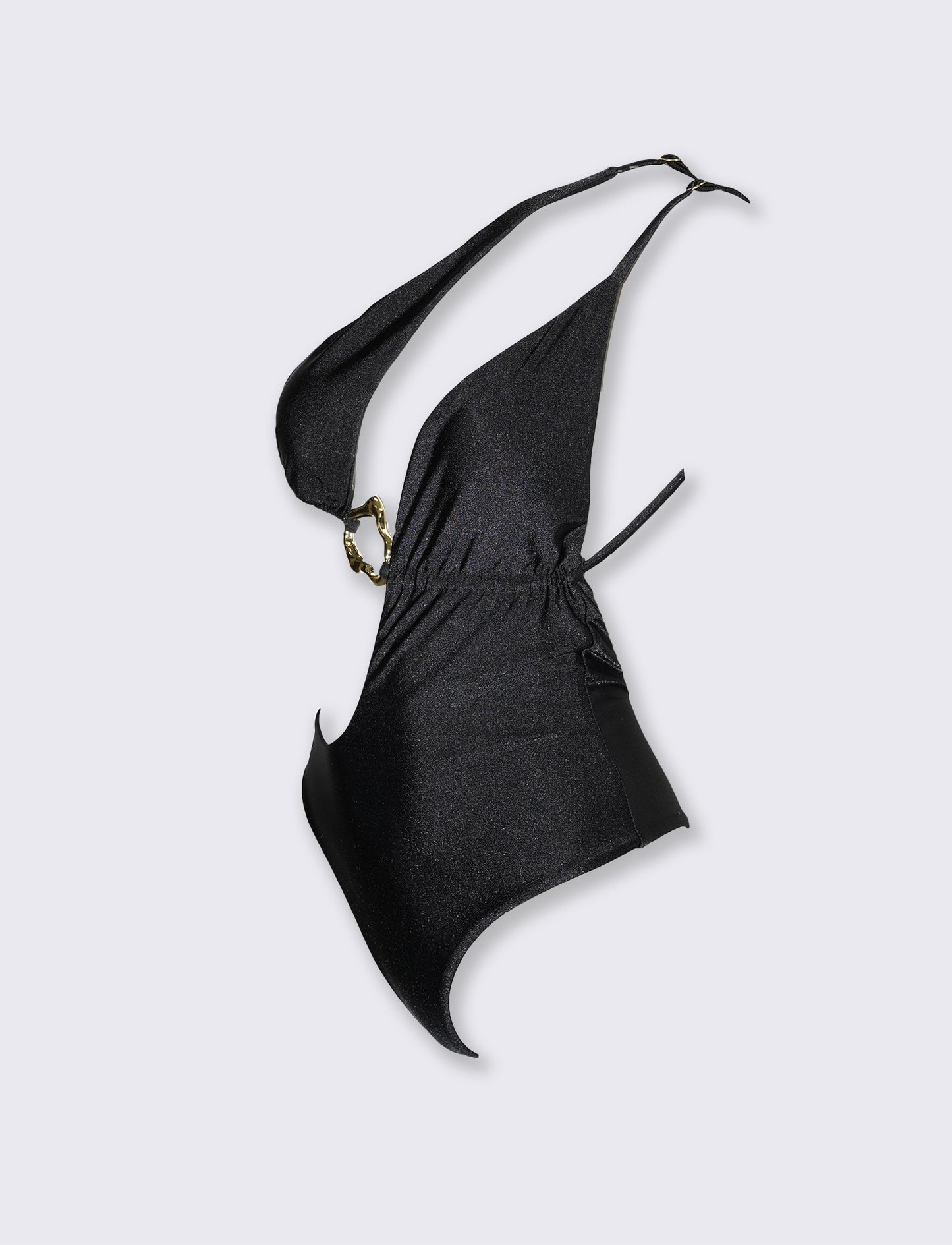 Costume intero con anelli martellati - Nero