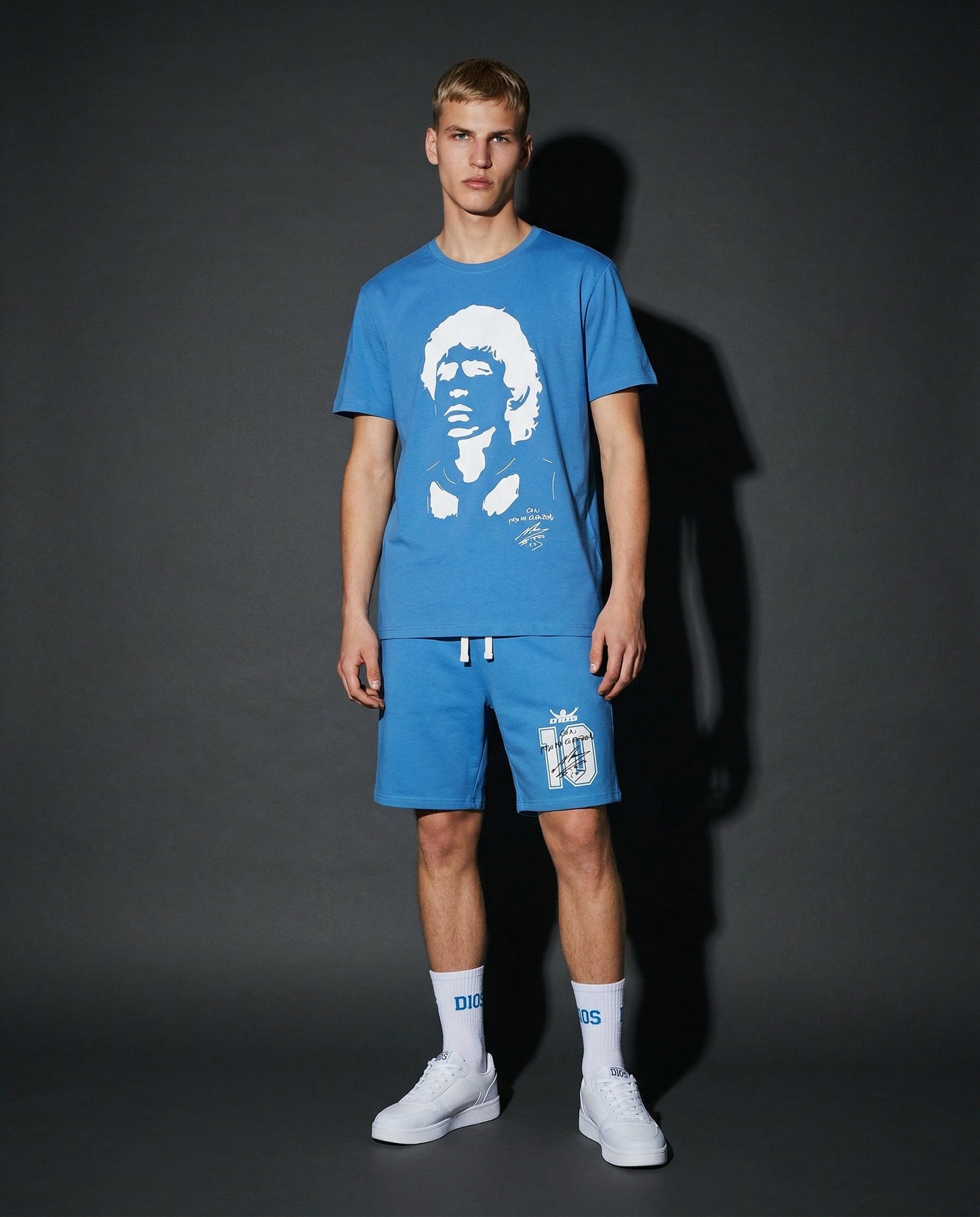 T-shirt Jersey Premium Stampa D10S - Blu