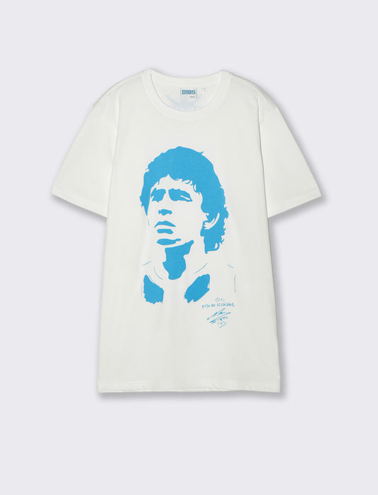 T-shirt Jersey Premium Stampa D10S - Bianco
