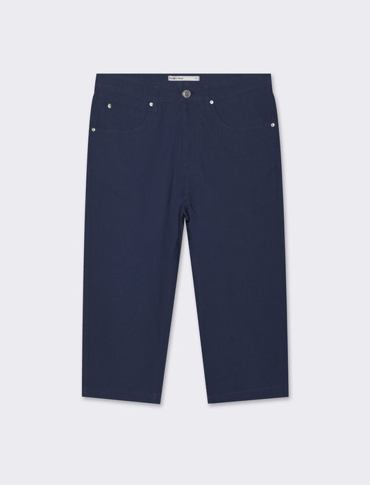 Woman's capri style bermuda shorts for men - Blue