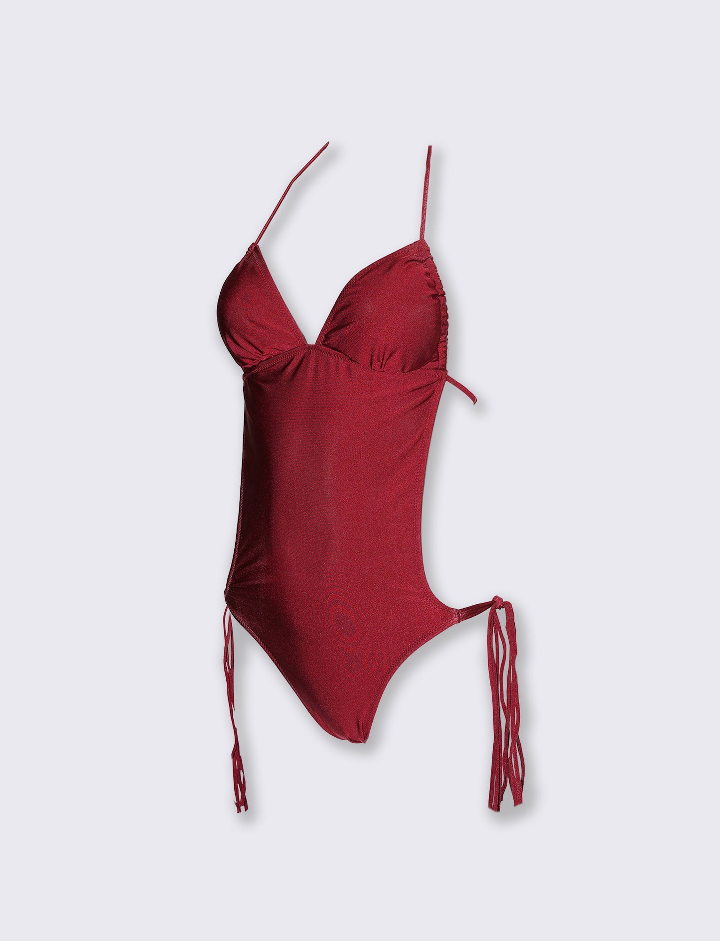 One-piece swimsuit with ties - Red