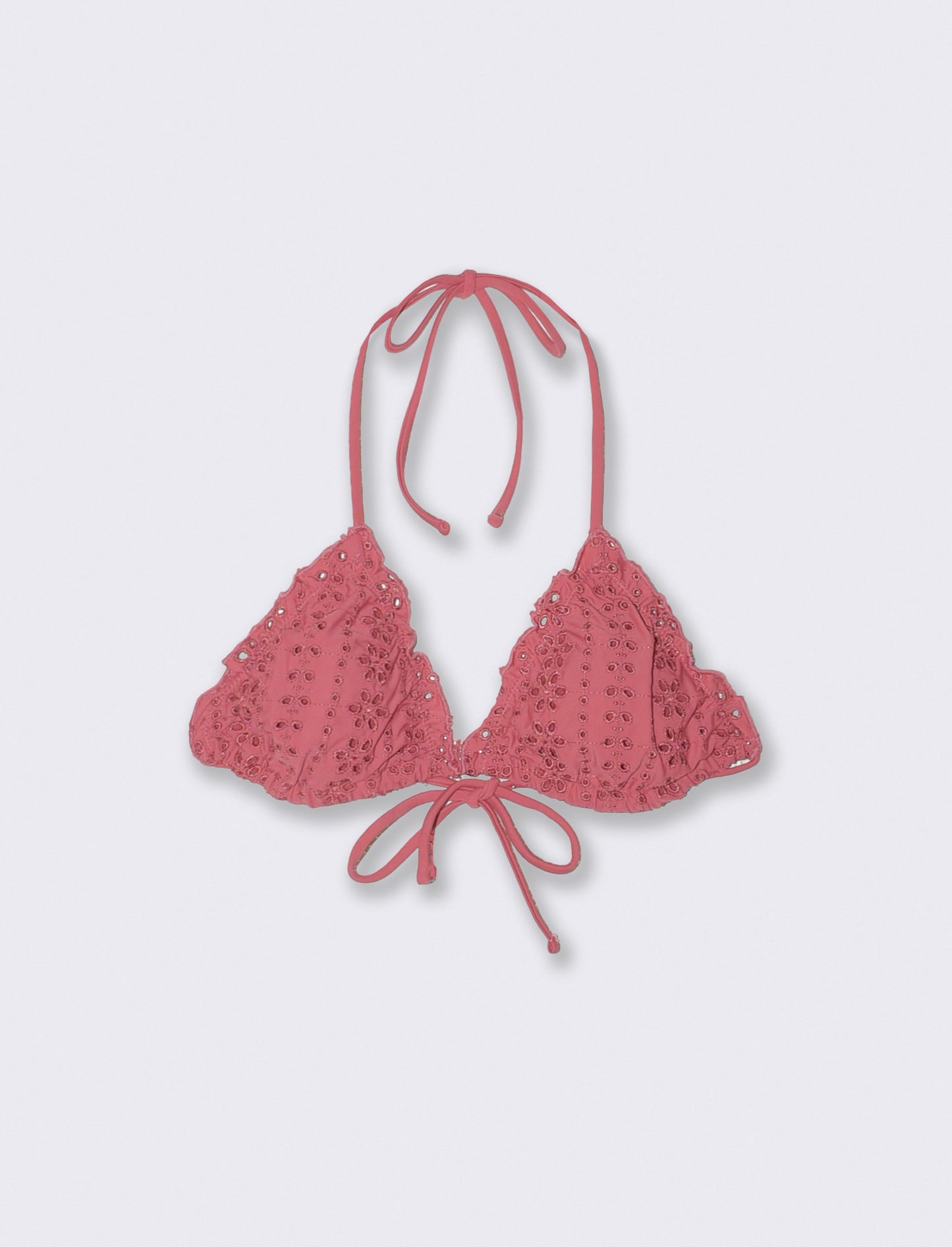 Reggiseno triangolo sangallo - Rosa
