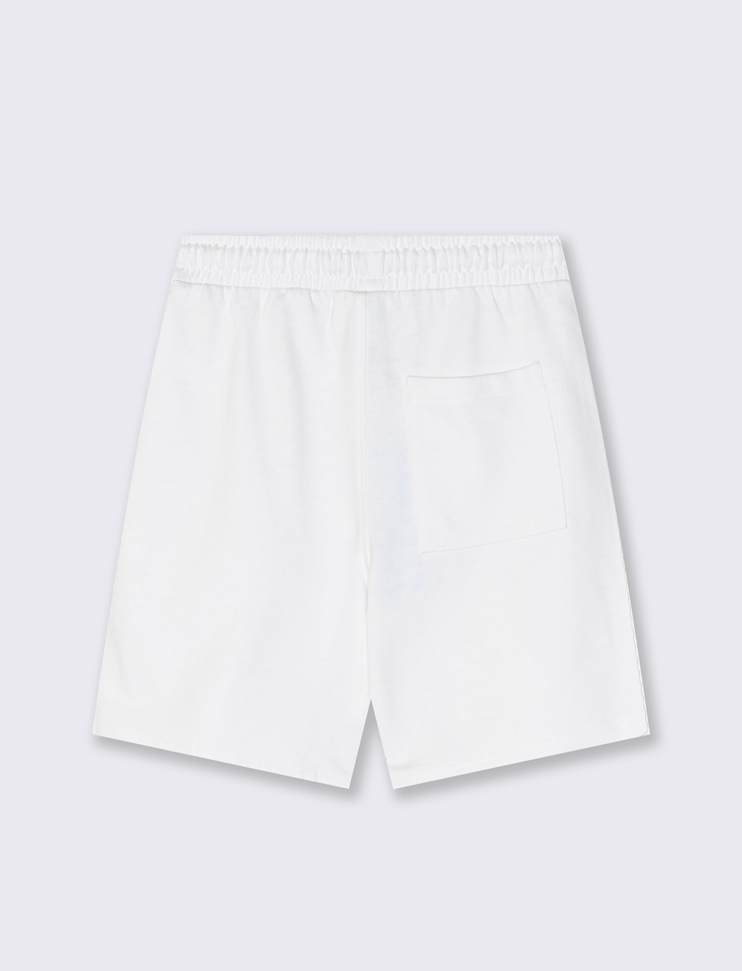 Bermuda in felpa D10S con coulisse - Bianco