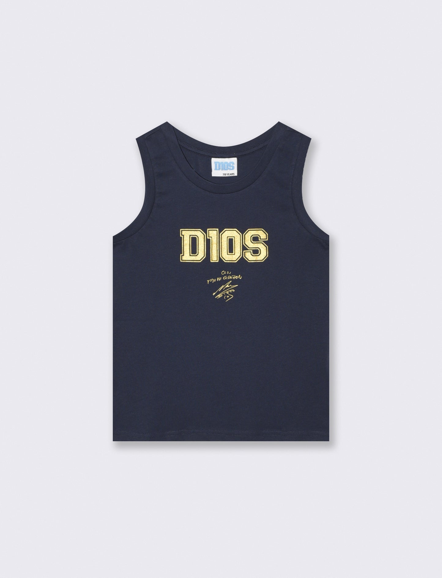 Canotta D10S in jersey di cotone - Blu