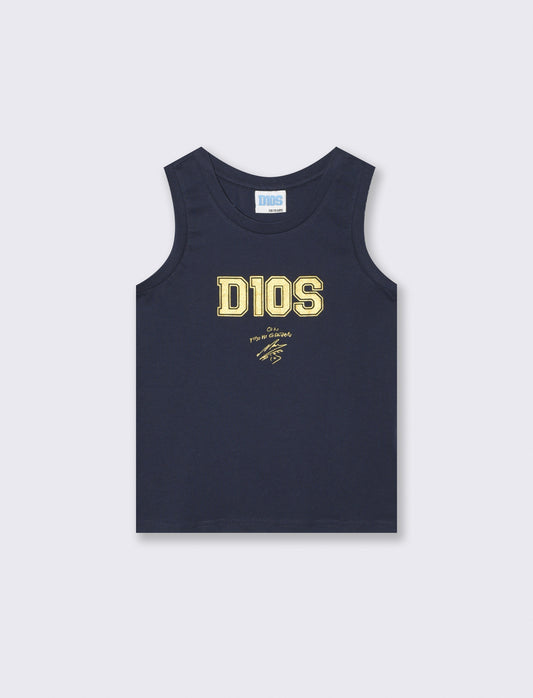 Canotta D10S in jersey di cotone - Blu