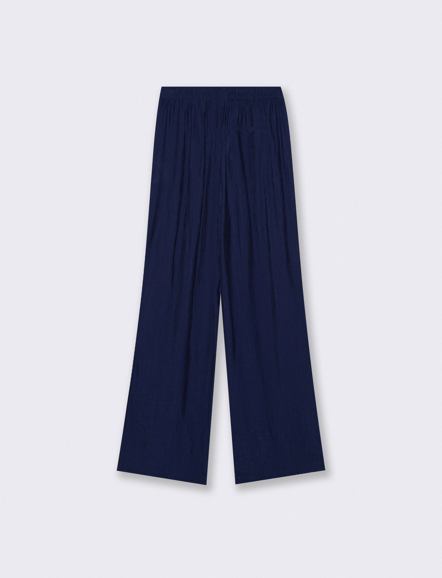 Pantalone Elastico Arricciato in Vita - Bluette