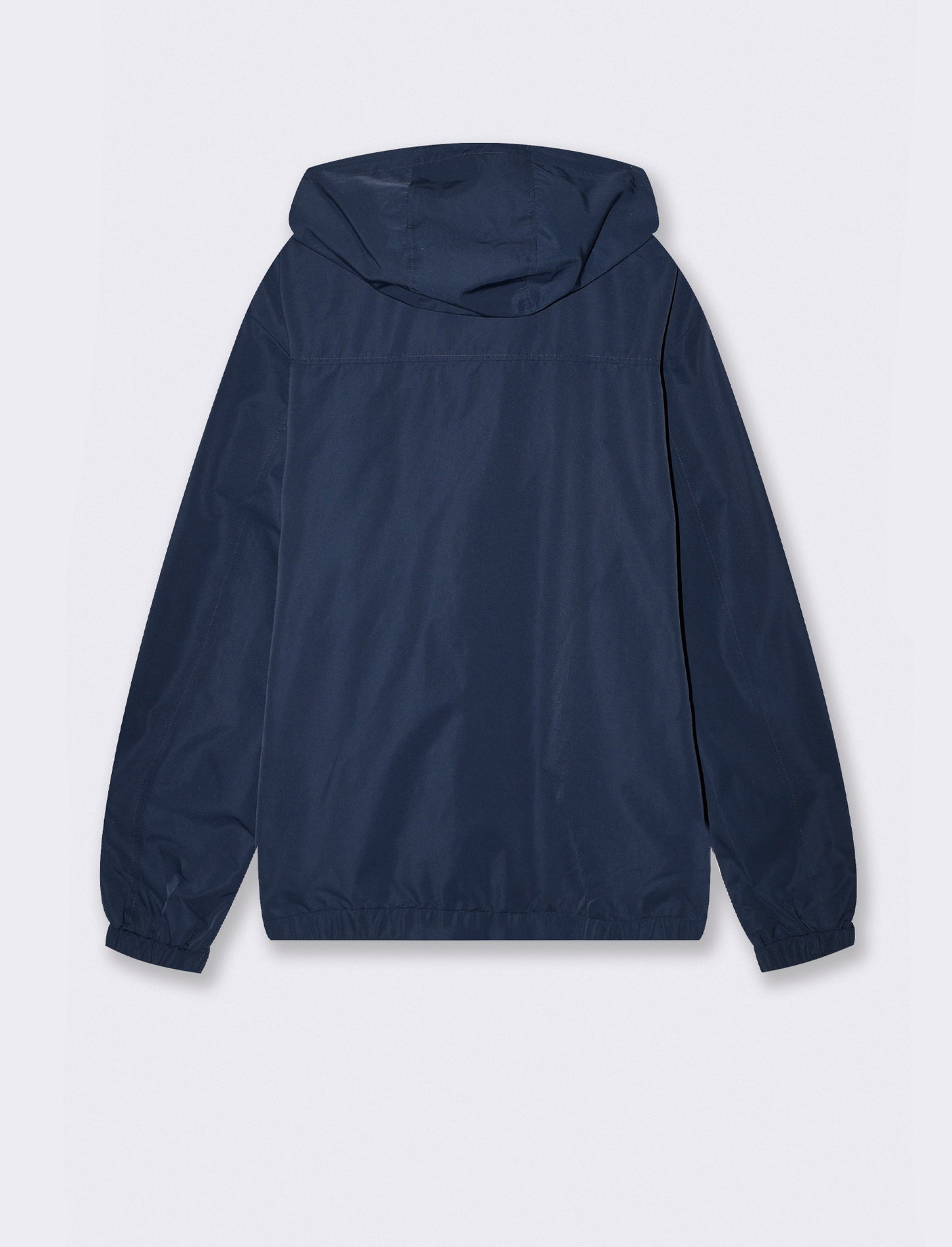 Giubbotto tecnico con cappuccio e suede - Blu