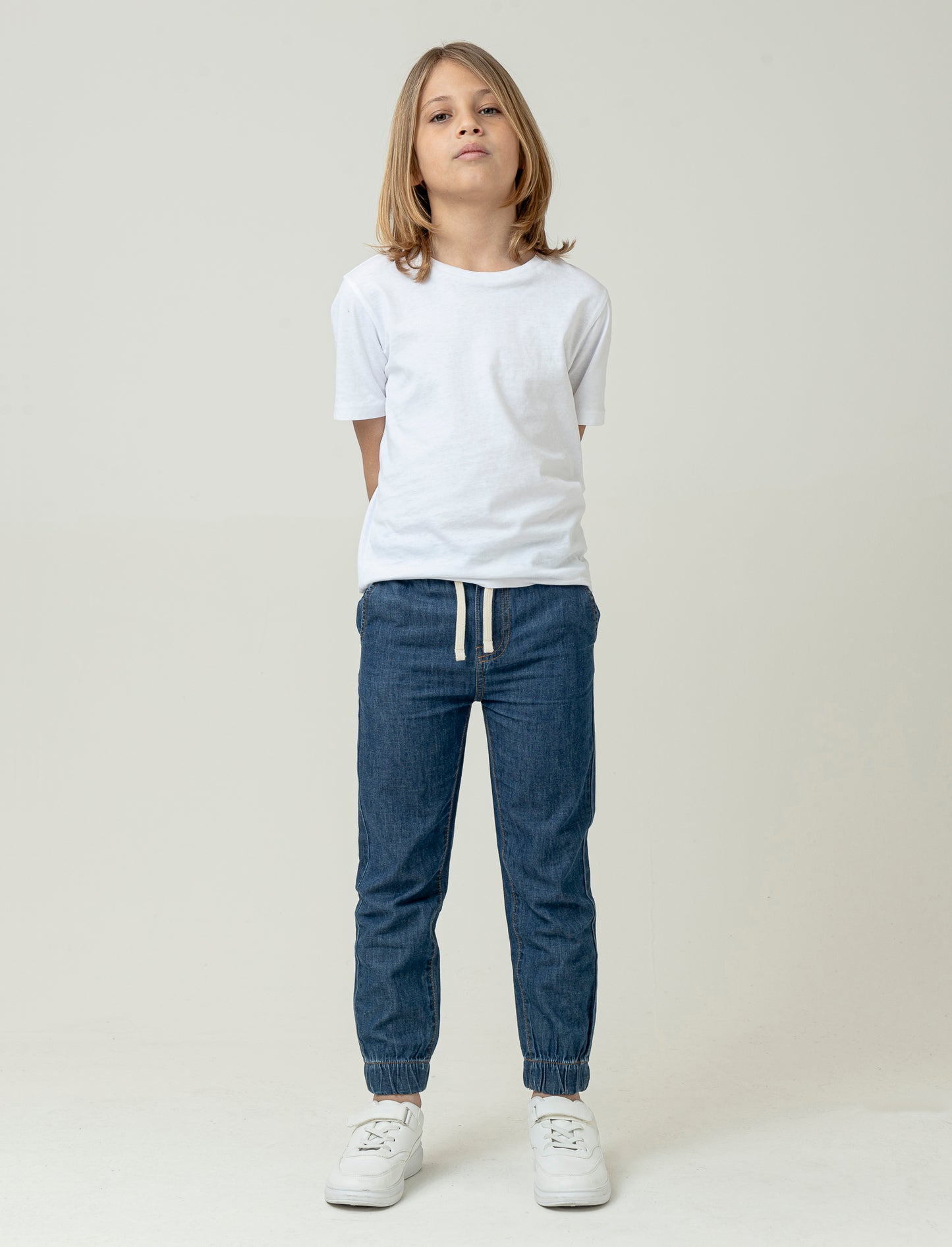 Jogger in denim da bambino - Denim