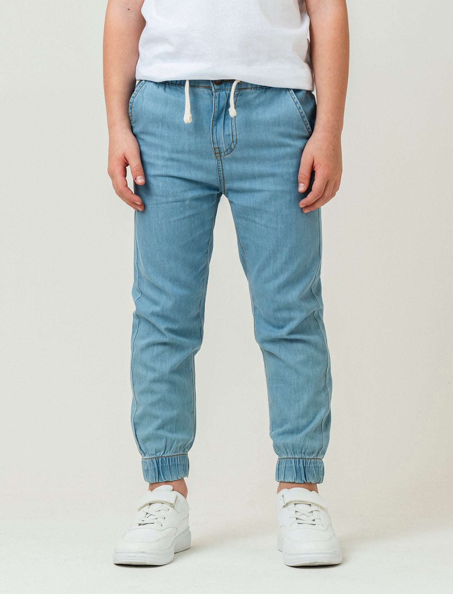 Jogger in denim da bambino - Denim chiaro