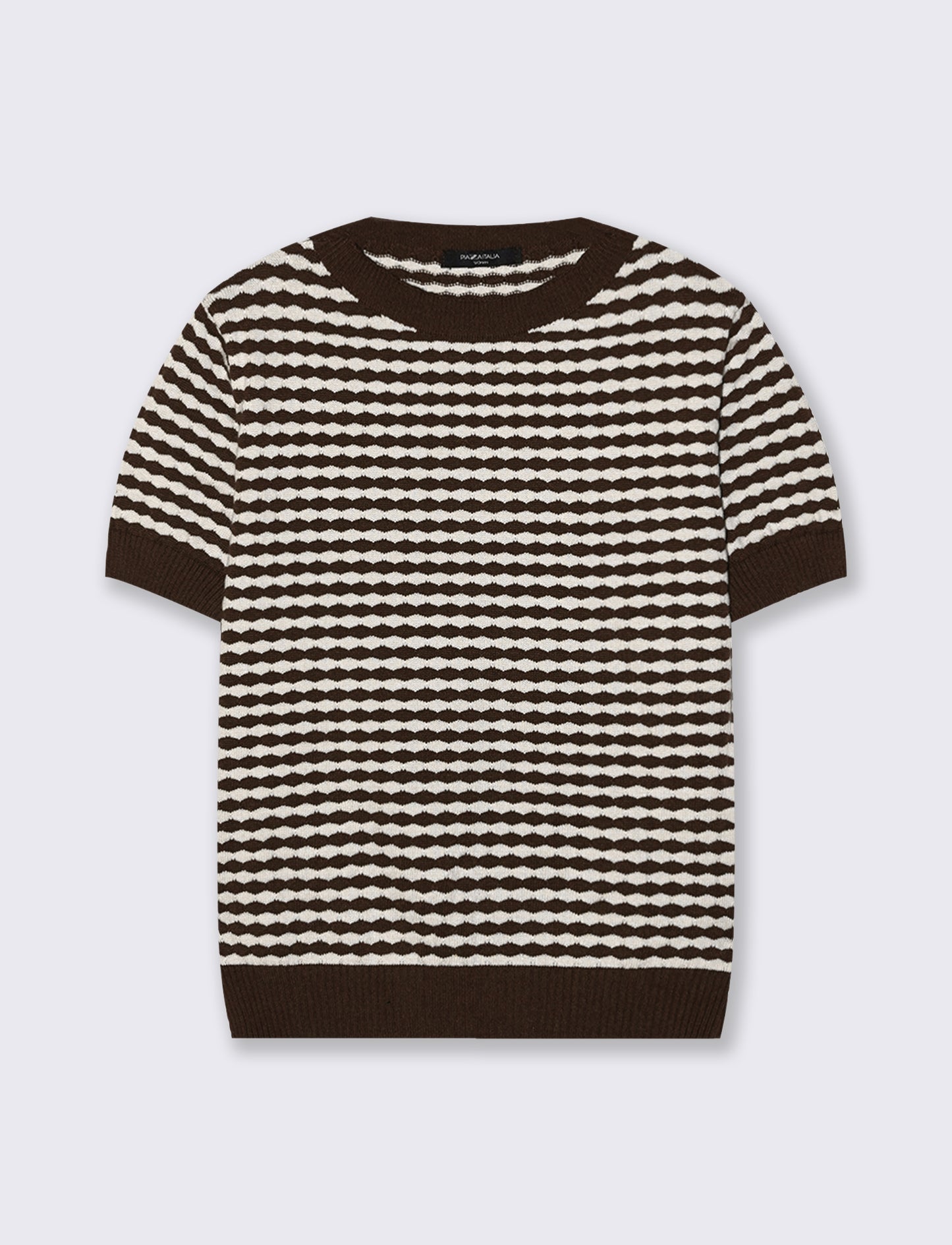 t-shirt in maglia - Moro