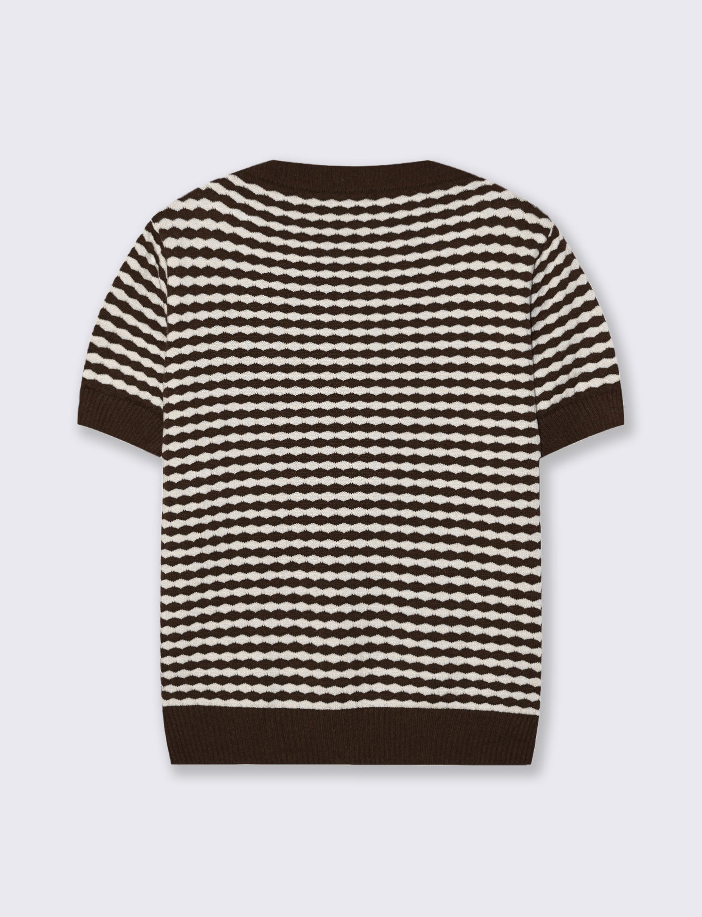 t-shirt in maglia - Moro