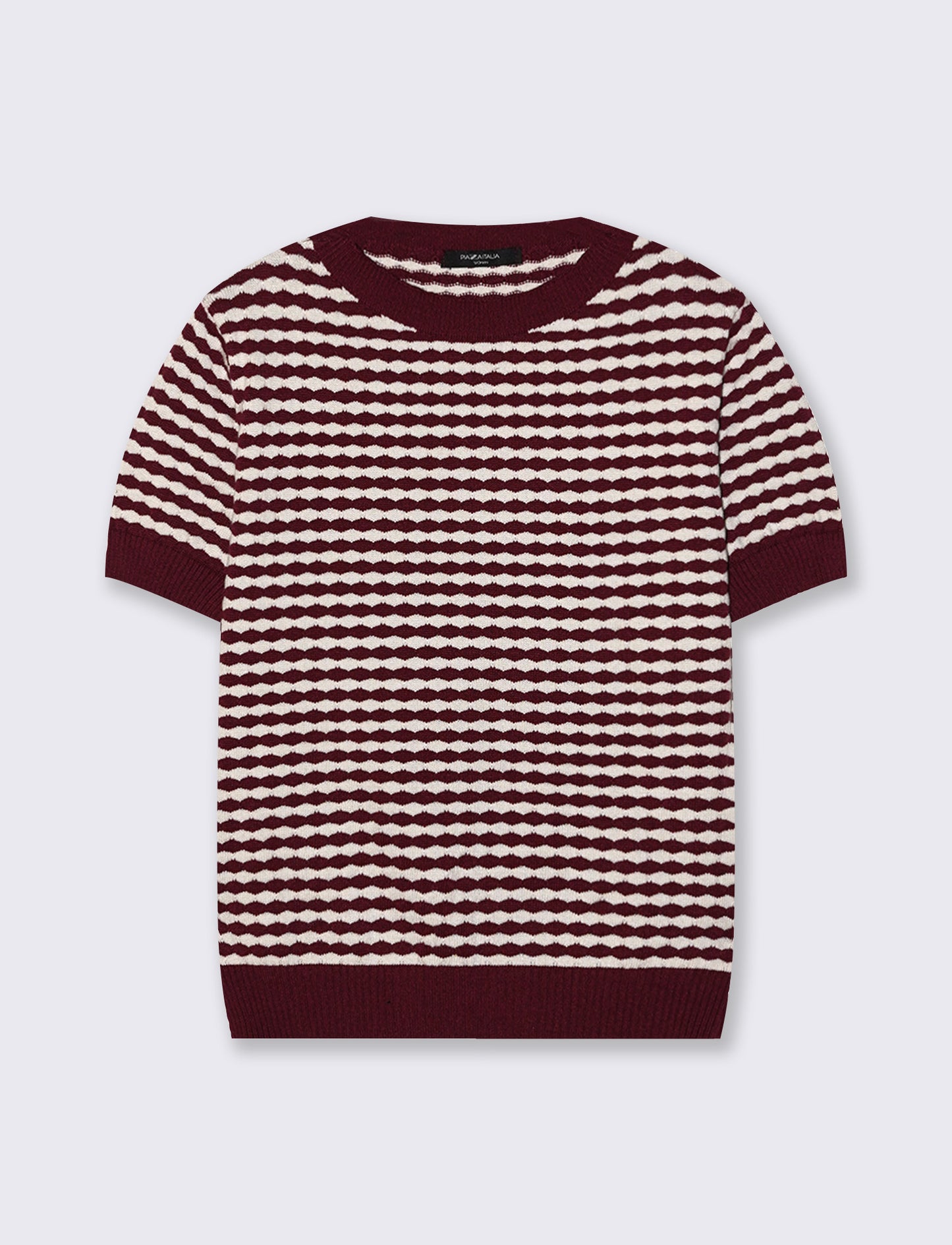 t-shirt in maglia - Bordeaux