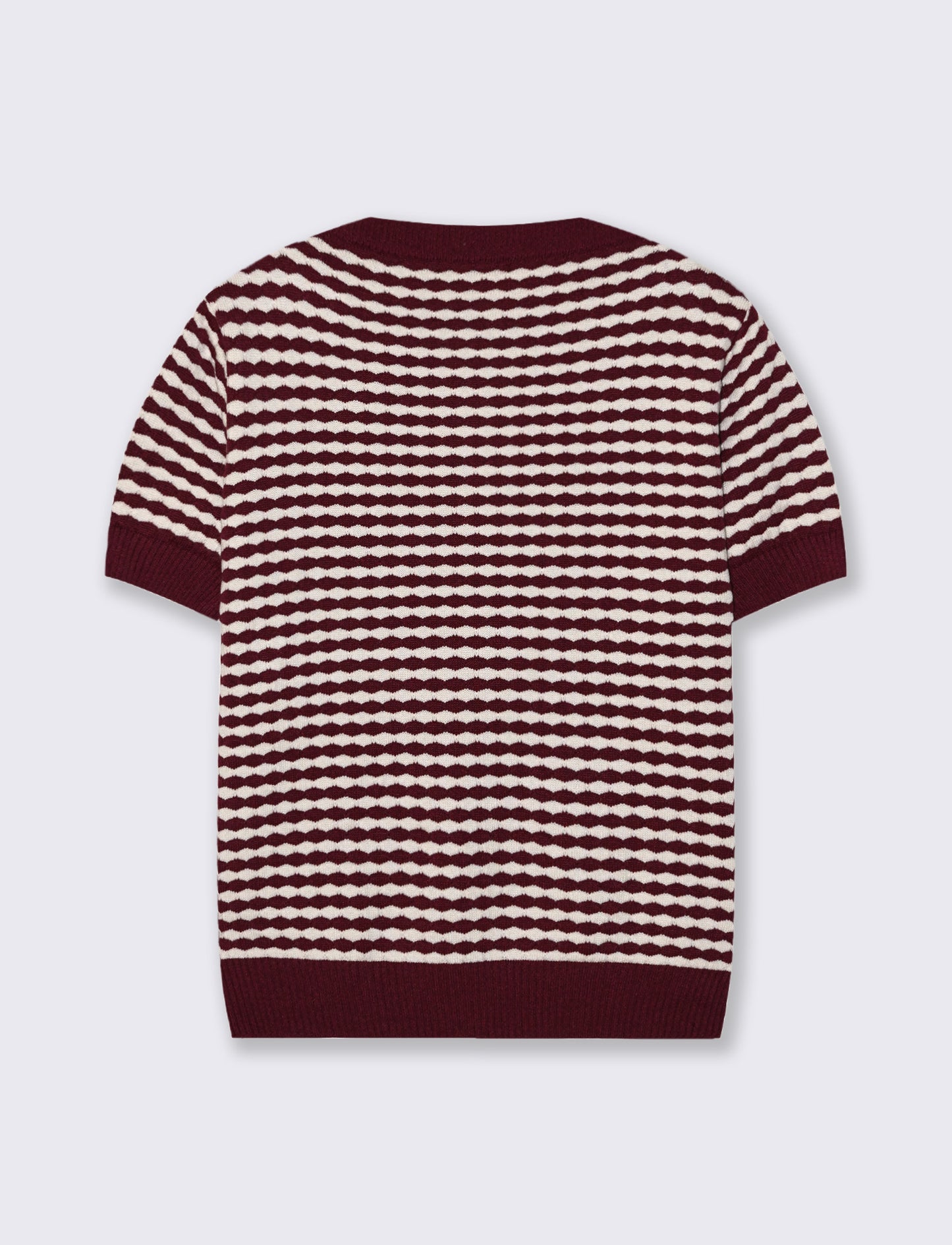 t-shirt in maglia - Bordeaux