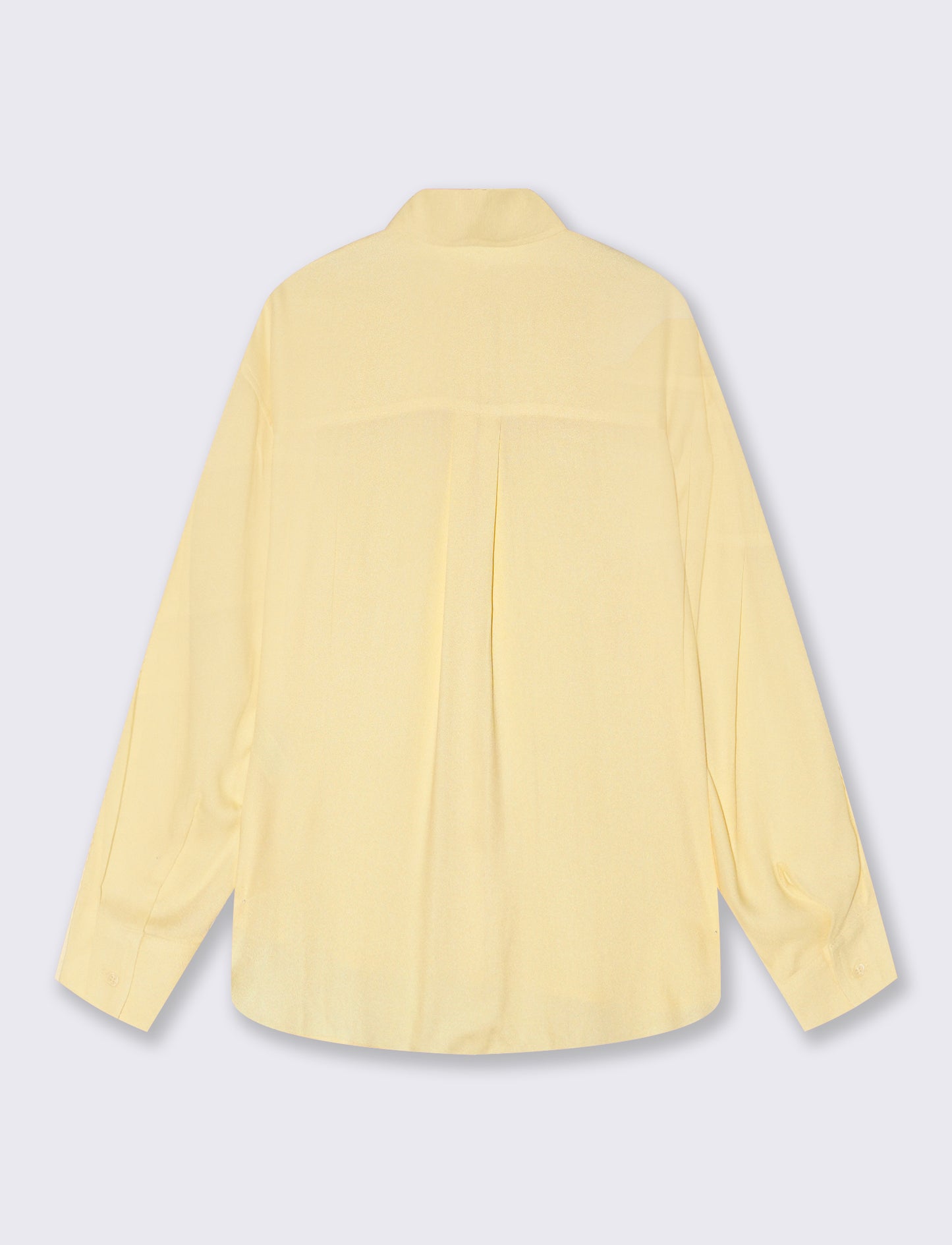 Long Shirt with Back Yoke - Yellow