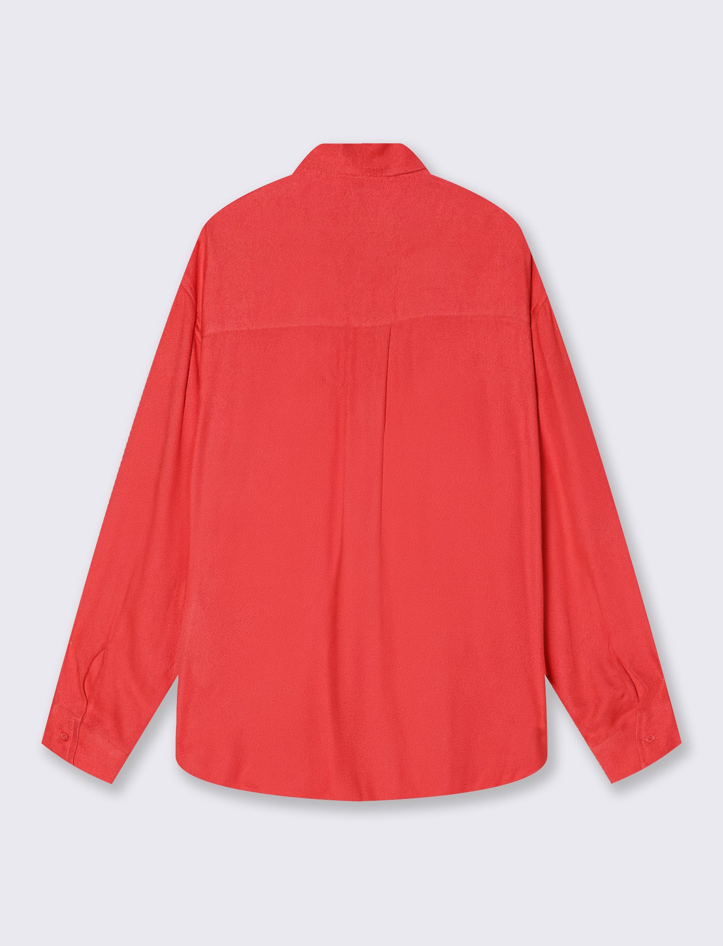 Long Shirt with Back Yoke - Orange