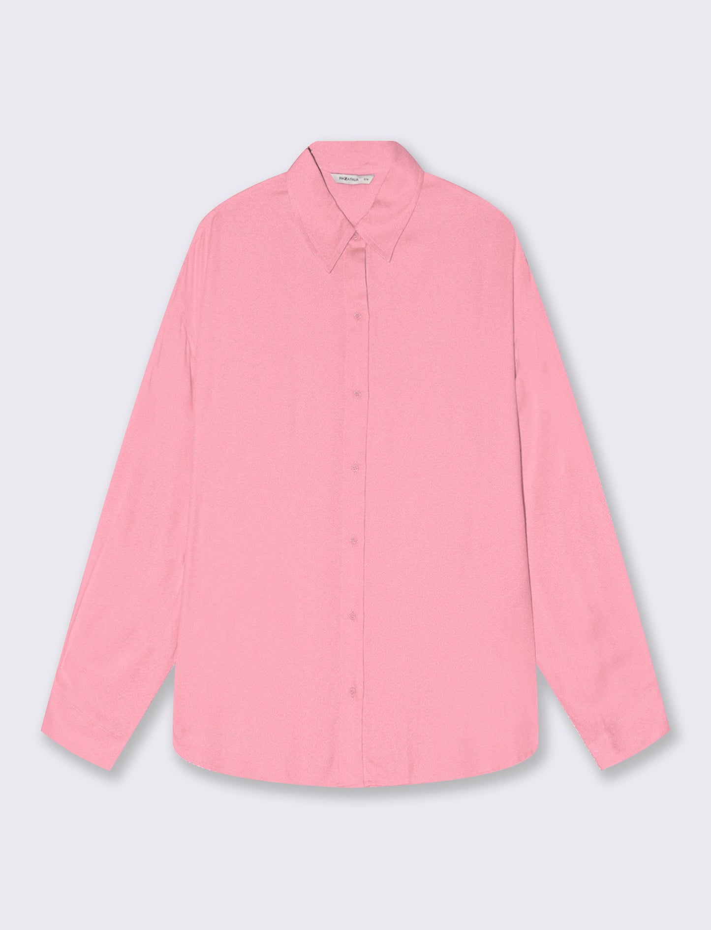 Long Shirt with Back Yoke - Pink