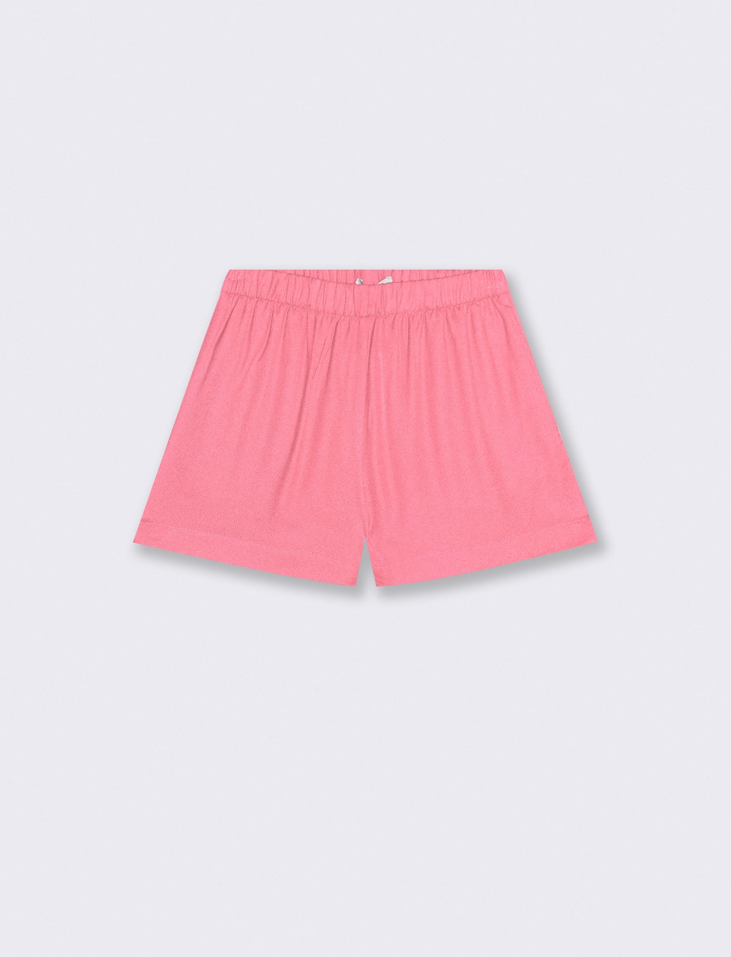 Shorts con elastico arricciato in vita - Rosa big bubble