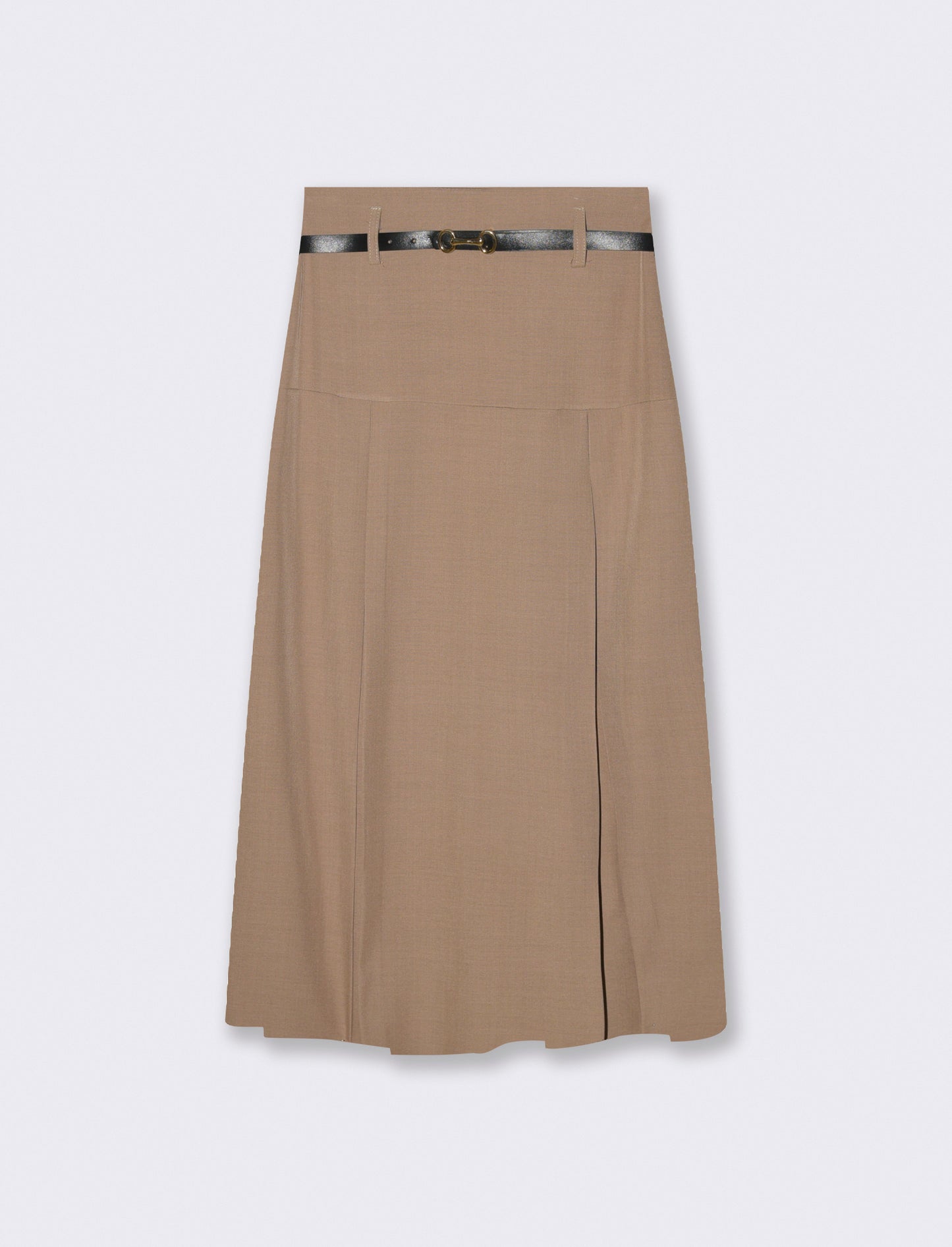 GONNA CON CINTURA - Grigio fango