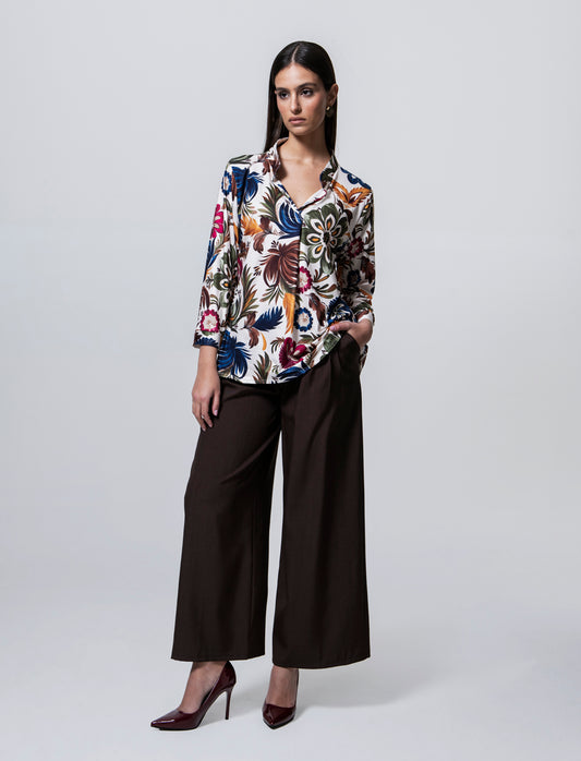 PANTALONE CON CINTURA - Moro
