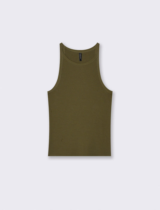 Top Basico a Costine con Bretelle Slim - Ve.milit.