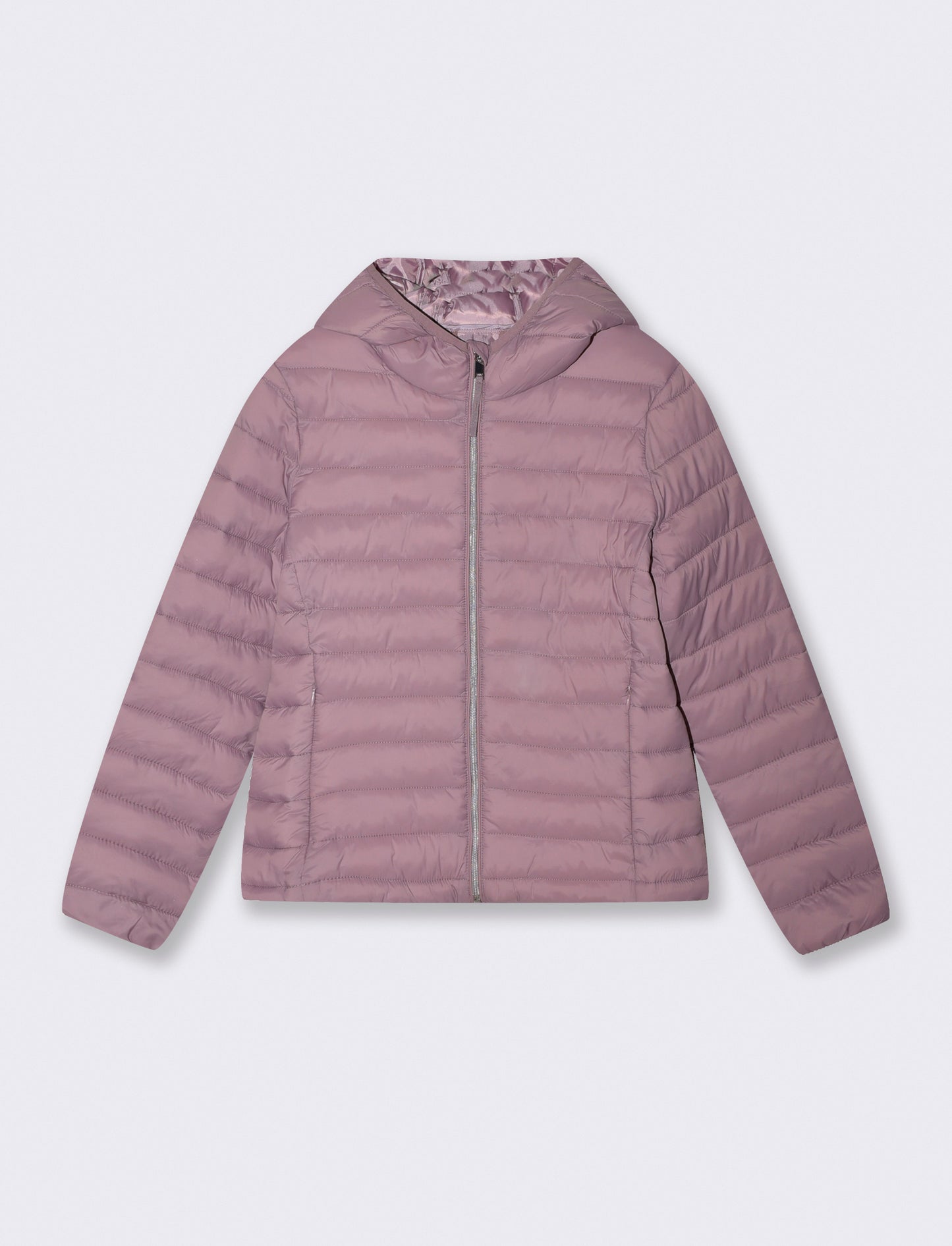 Basic jacket with hood and pockets - Purple