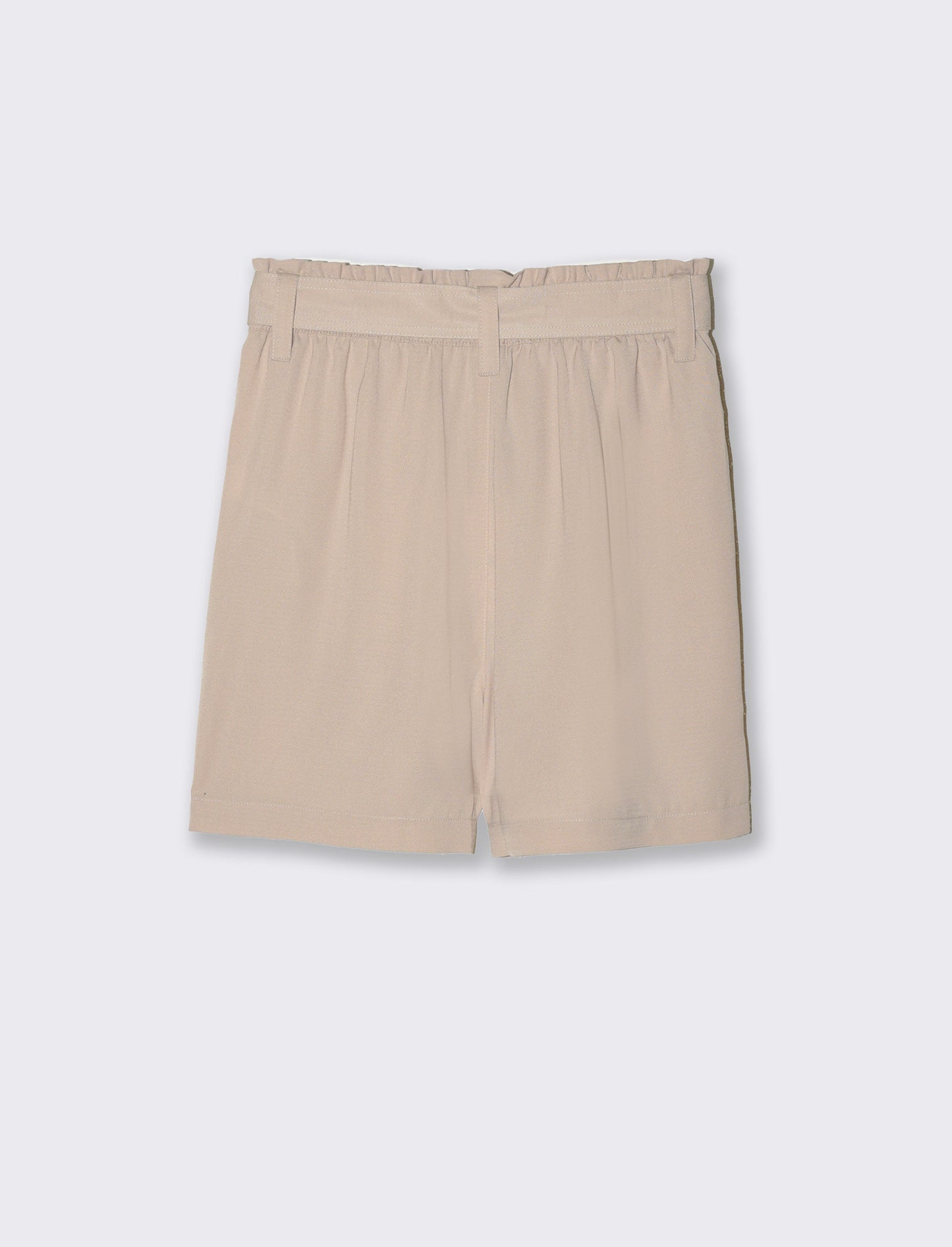 Woman's belted shorts for stylish comfort - Brown