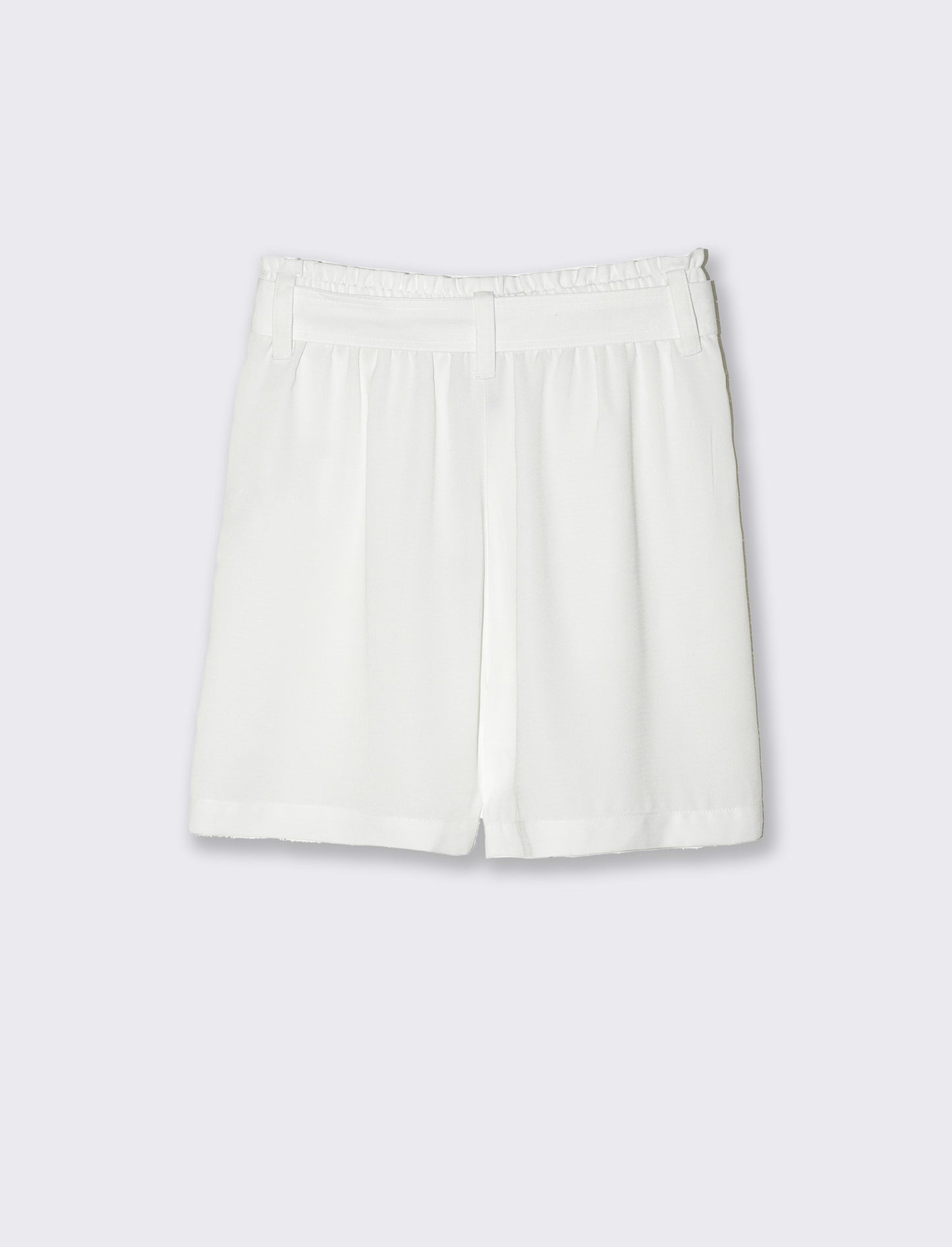 Short con cintura da donna - Bianco