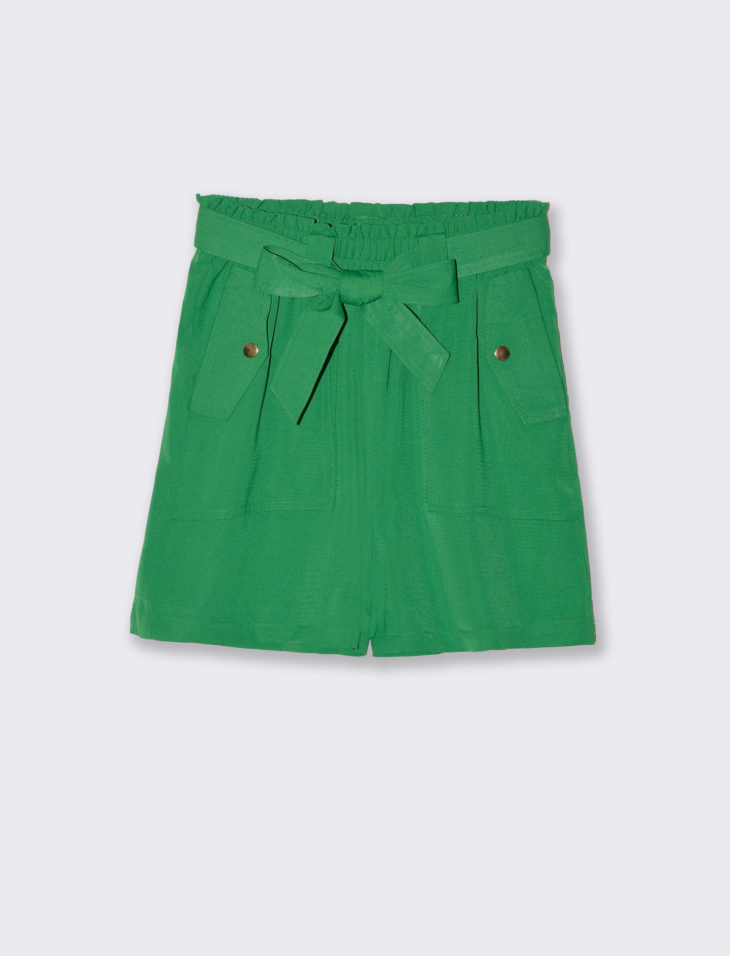 Short con cintura da donna - Verde prato