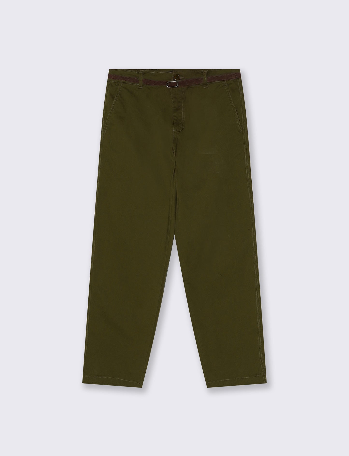 Pantalone chino con risvolto e cintura - Ve.milit.