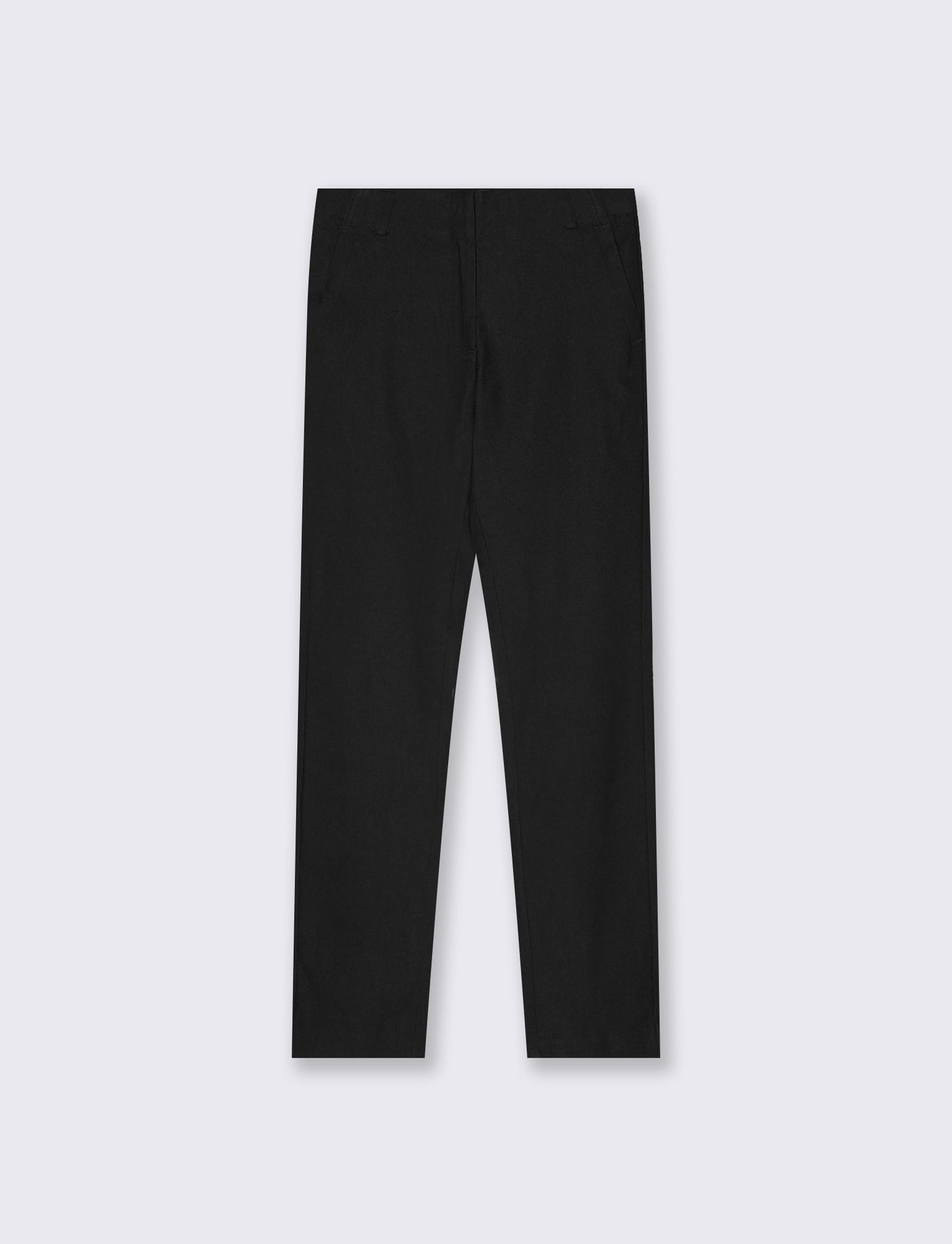 Pantalone Bengalina Slim a Vita Media - Nero