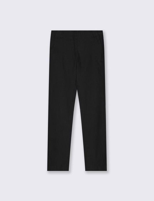 Pantalone Bengalina Slim a Vita Media - Nero