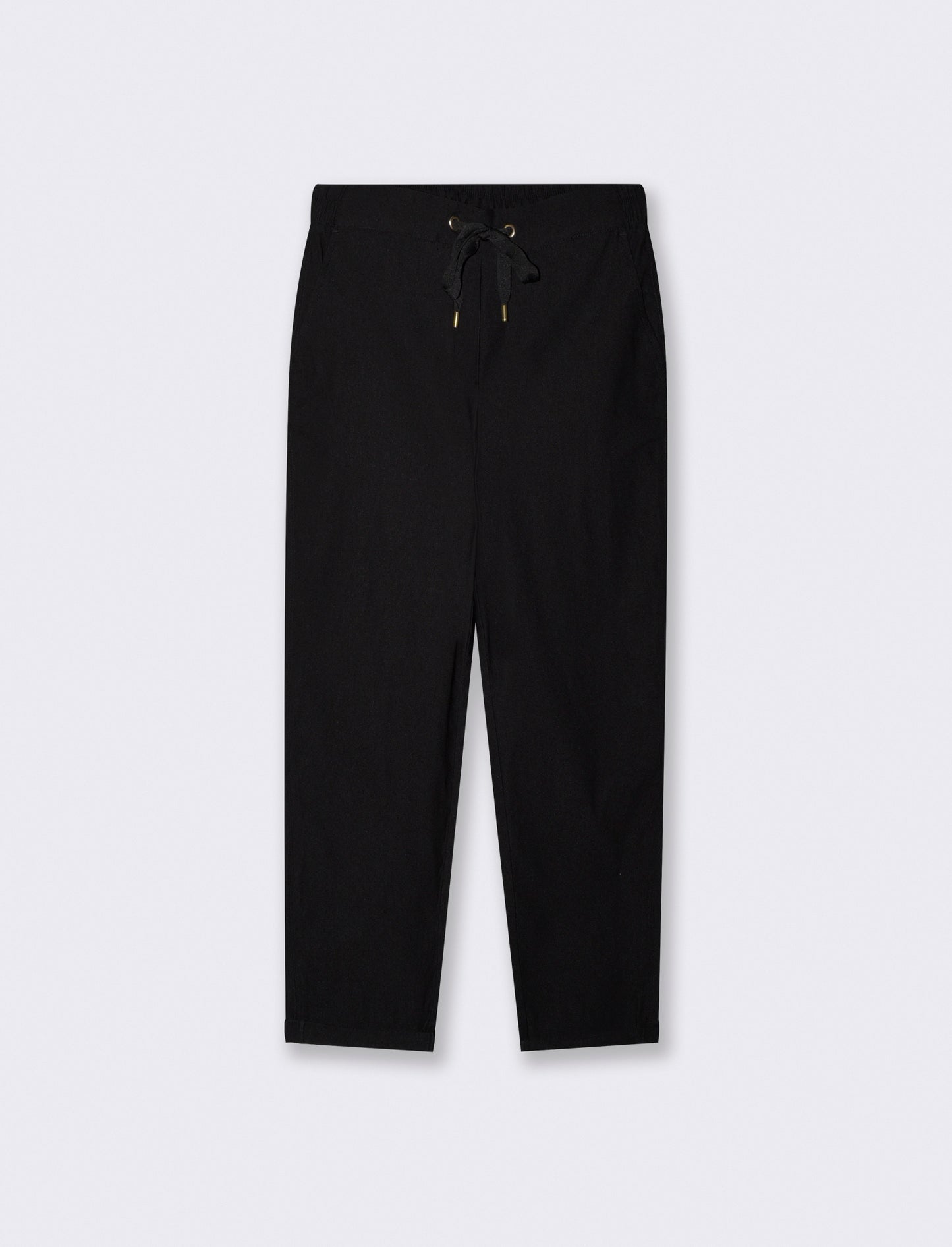 PANTALONE CON ELASTICO - Nero