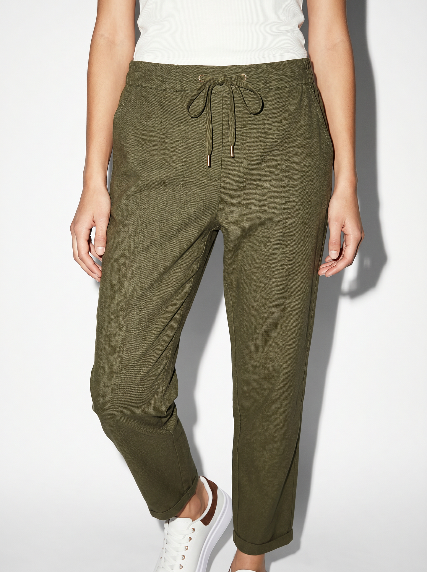 Pantalone con elastico e coulisse in vita - Ve.milit.