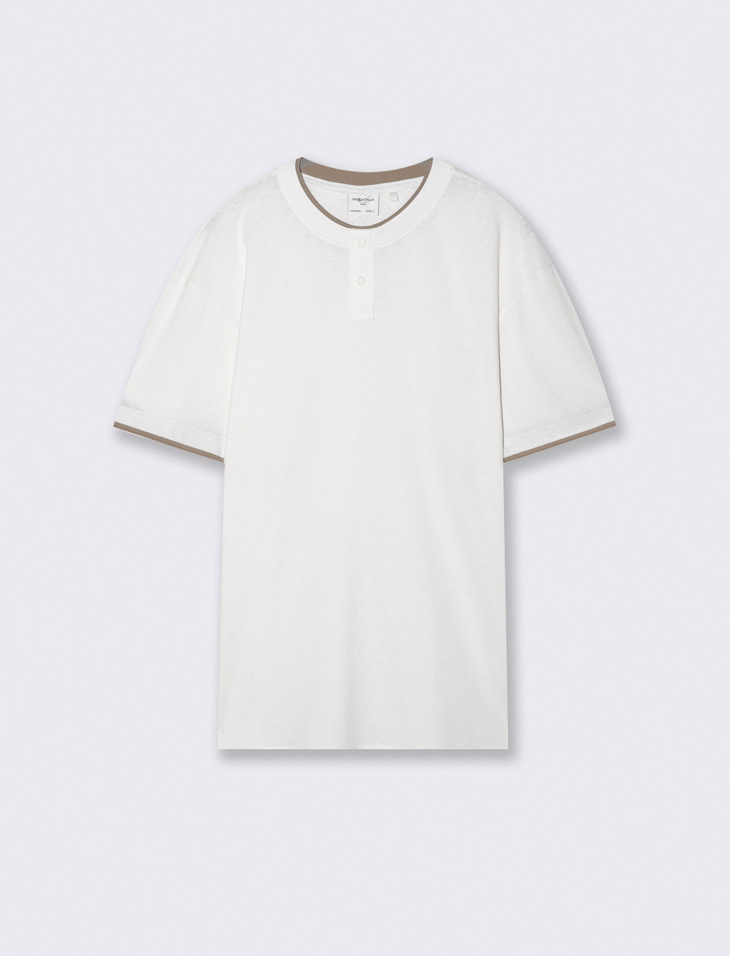 T-SHIRT SERAFINO IN MISTO COTONE - Bianco