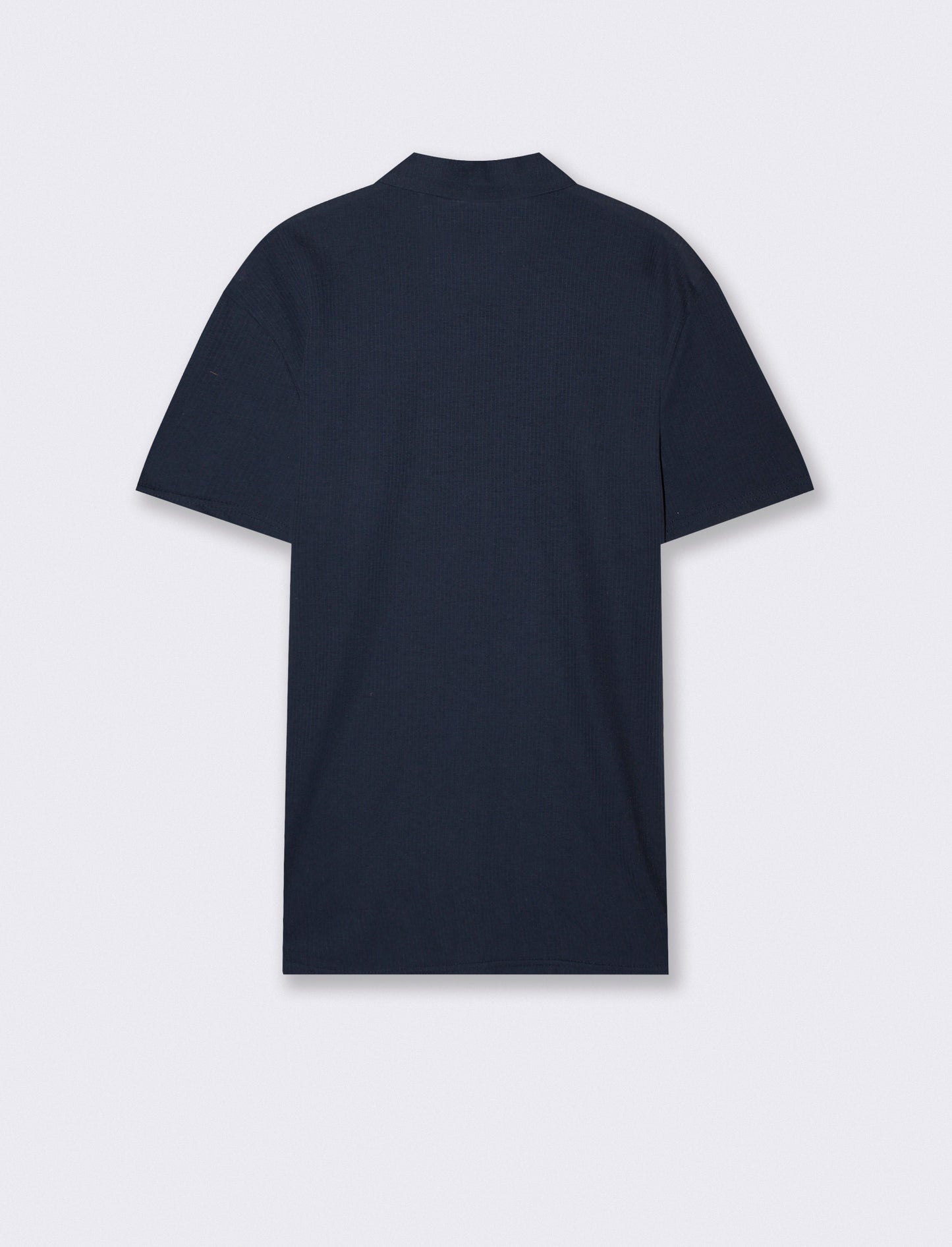 POLO JACQUARD EFFETTO RIGA - Blu