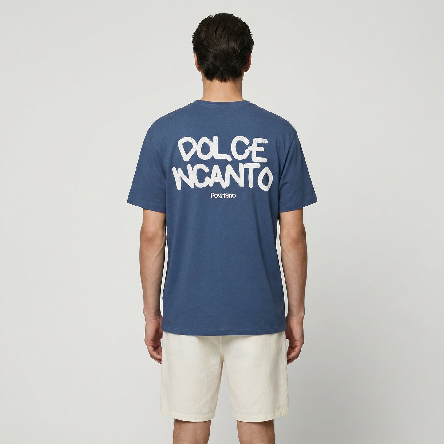T-shirt girocollo con stampa spray effetto - Avion