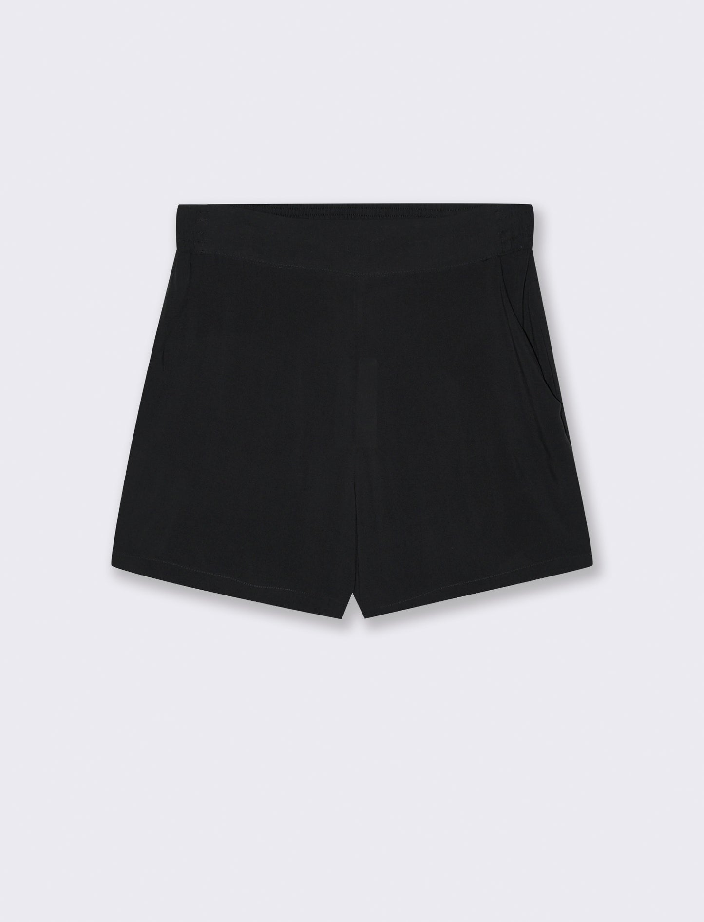 Short con elastico in vita da donna - Nero