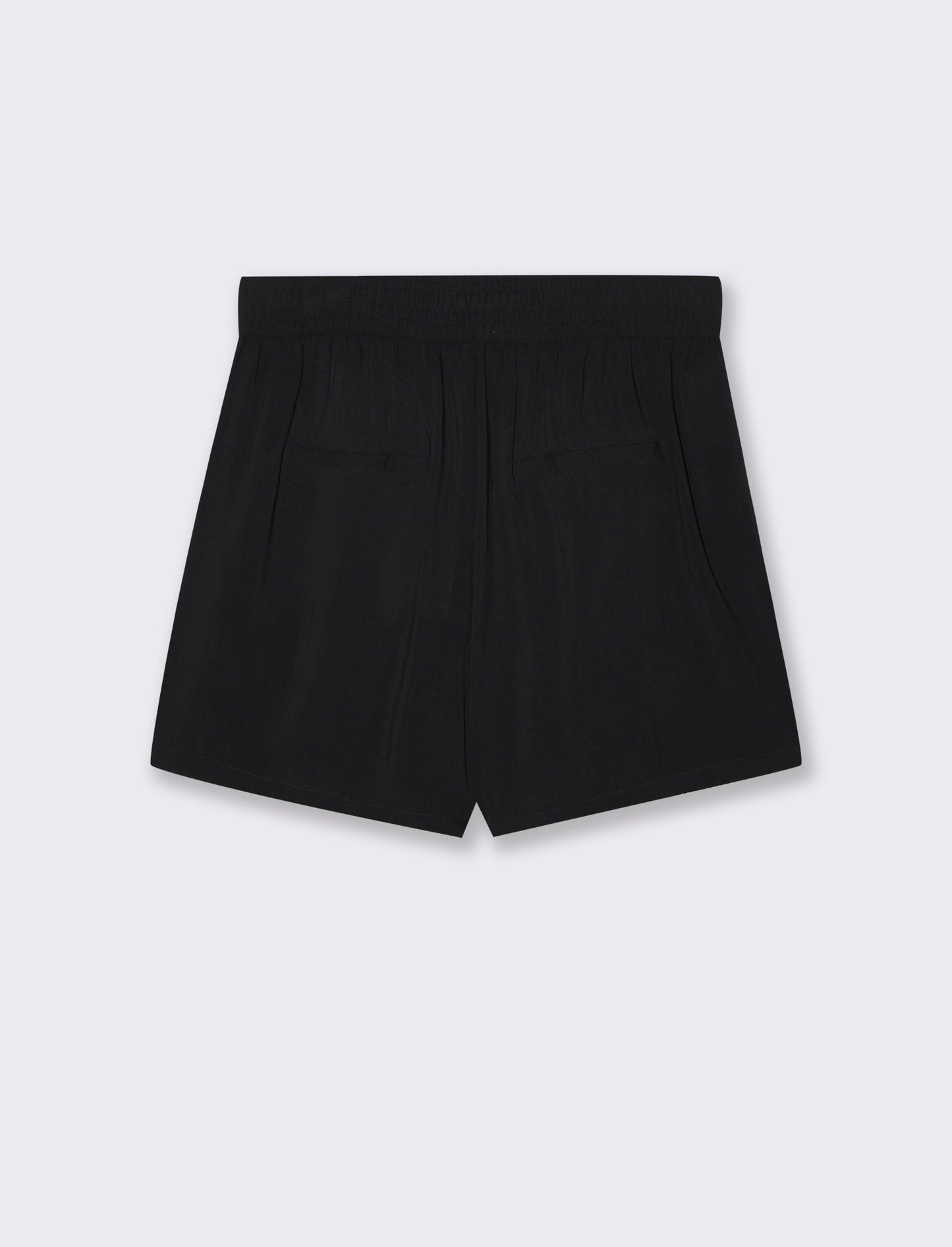 Short con elastico in vita da donna - Nero