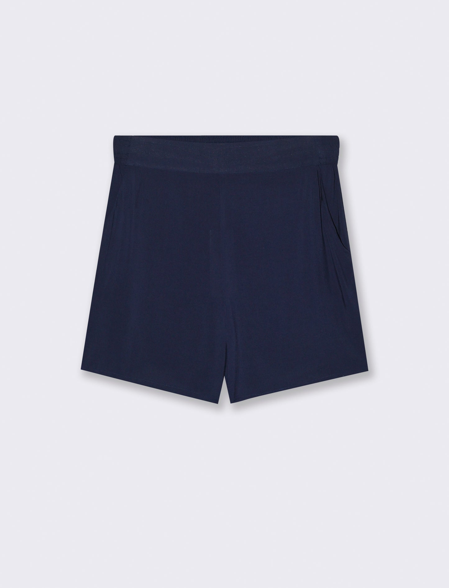 Short con elastico in vita da donna - Blu