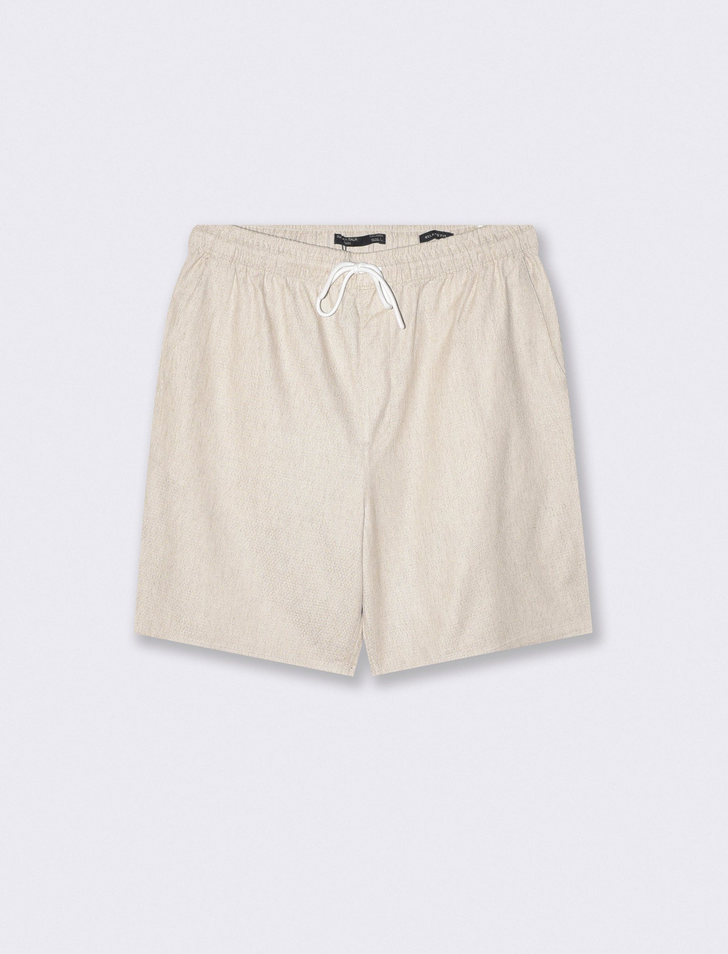 Bermuda Jogger Jacquard VestibilitÃ  Relaxed - Beige