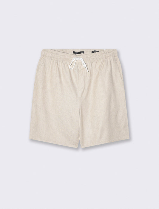 Bermuda Jogger Jacquard Relaxed Fit - Sabbia