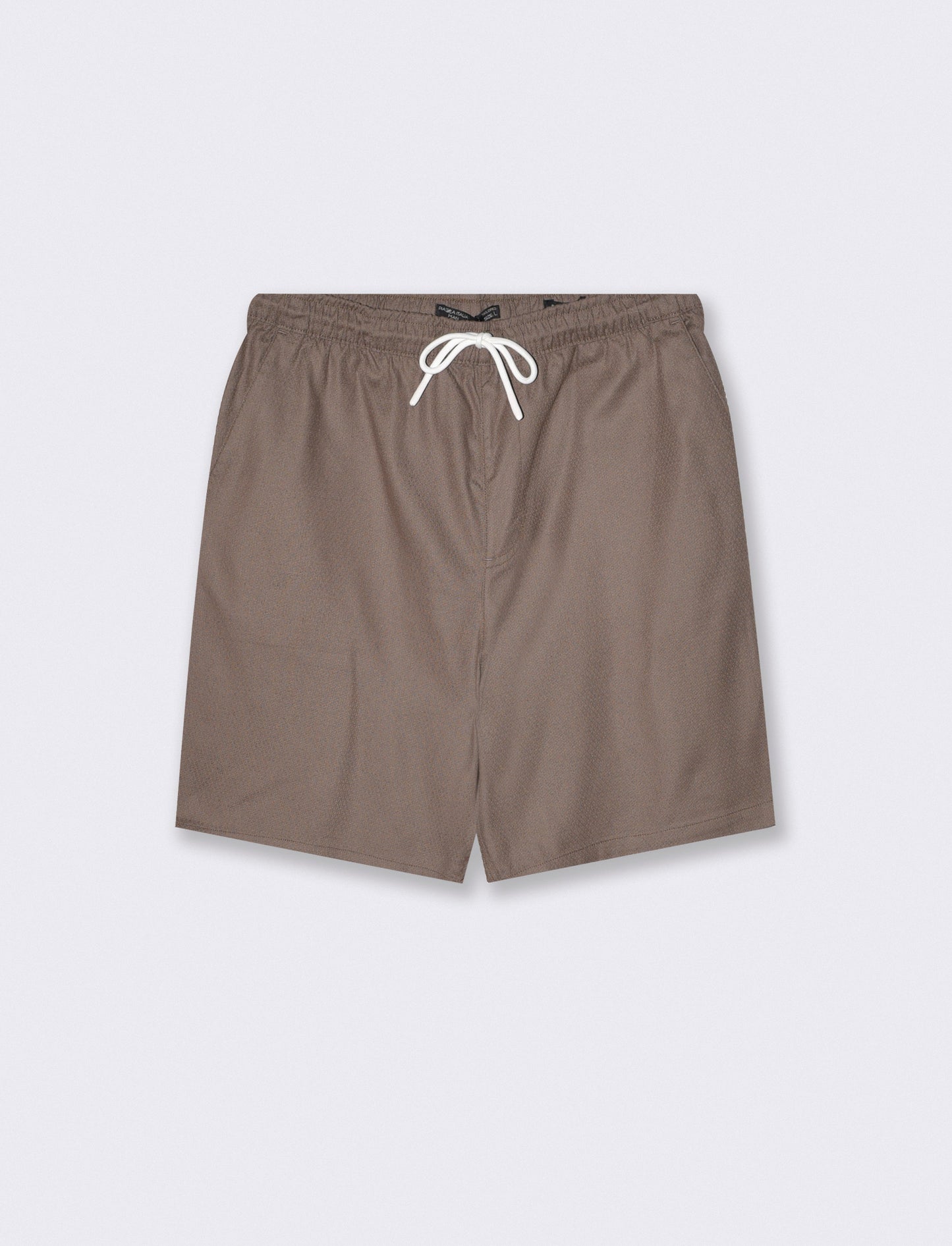 Bermuda Jogger Jacquard Relaxed Fit - Grigio fango