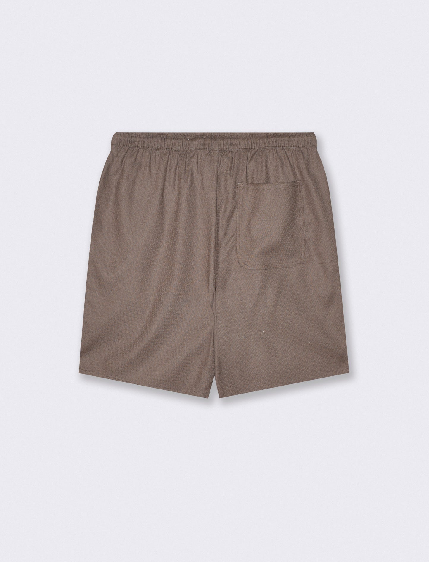 Bermuda Jogger Jacquard Relaxed Fit - Grigio fango