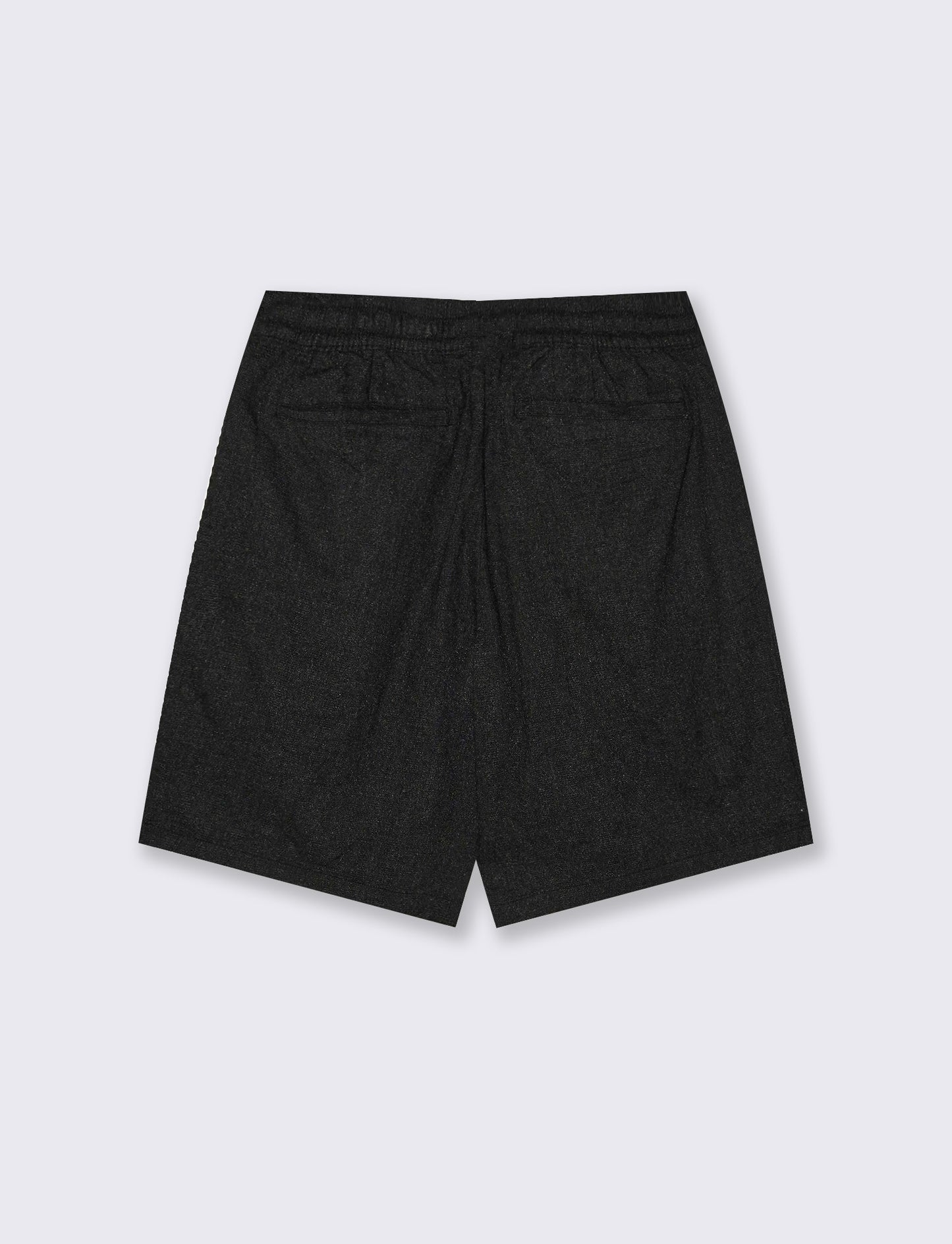 Bermuda Jogger Misto Cotone Jacquard - Nero